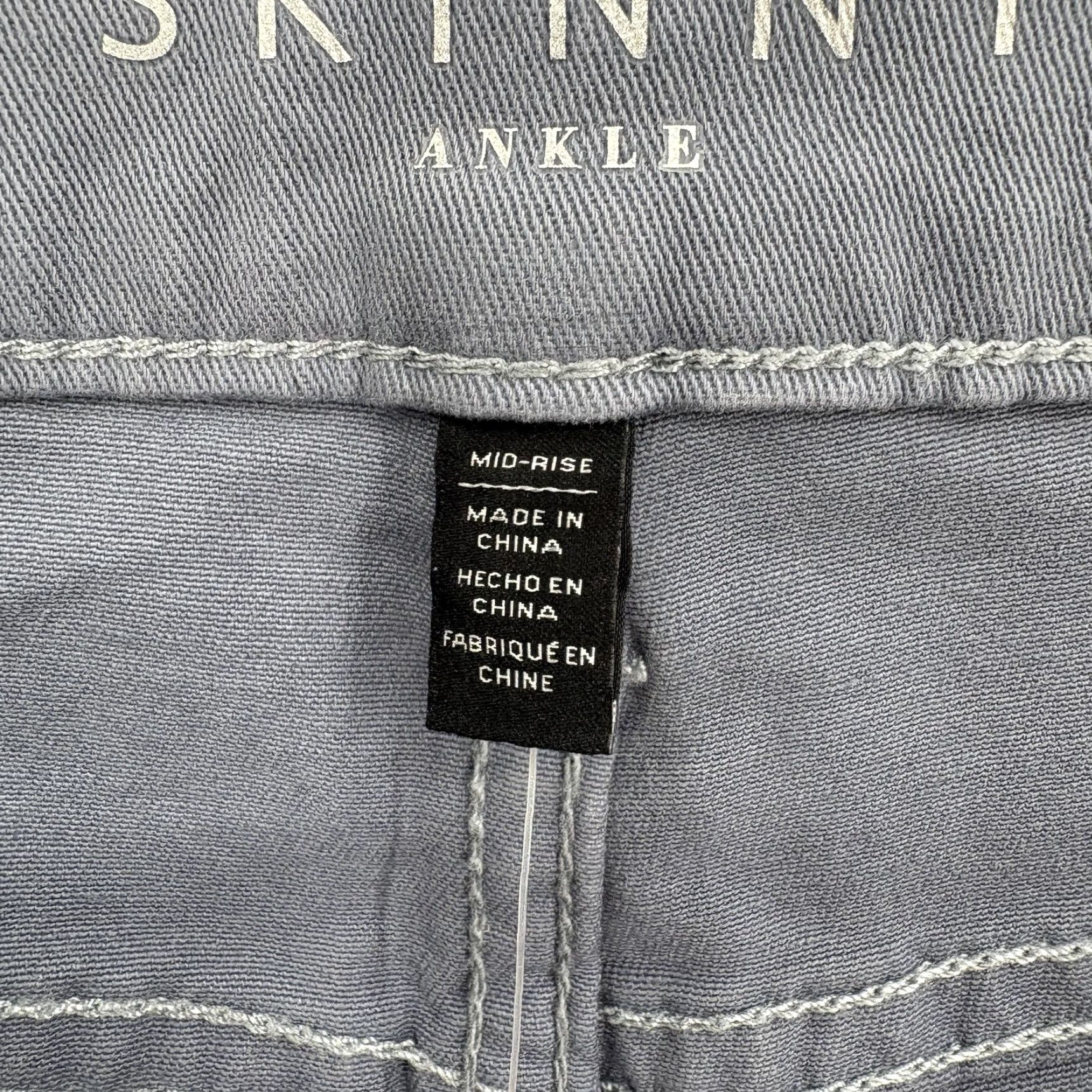 White House Black Market VINTAGE White House Black Market Skinny Ankle Jeans Womens 2 Blue Gray Stretch Denim NWT Size 26" / US 2 / IT 38 - 6 Thumbnail
