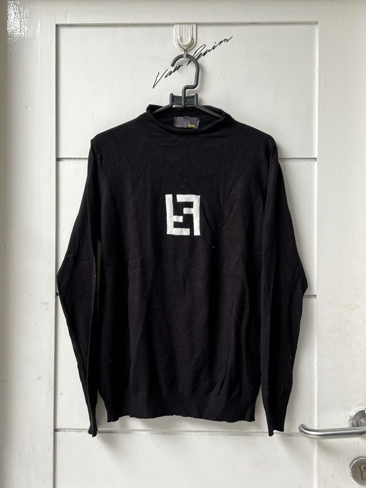 Fendi Fendi Black Knit Long Sleeve T-shirt Size US XS / EU 42 / 0 - 7 Thumbnail