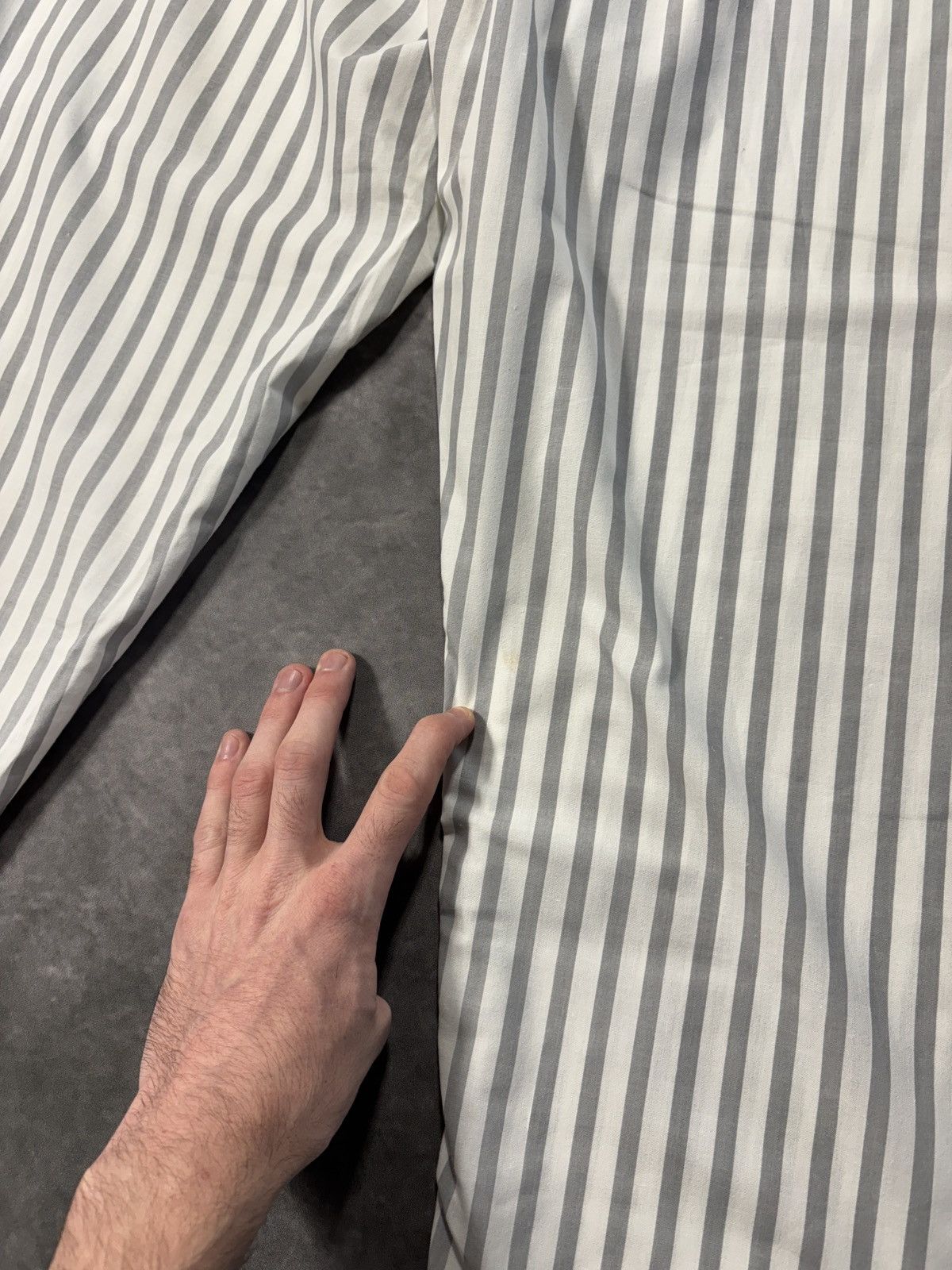 Vintage Vintage Striped Pajamas 90s Sleep Set Matching Suit Prison Size US 35 - 8 Thumbnail