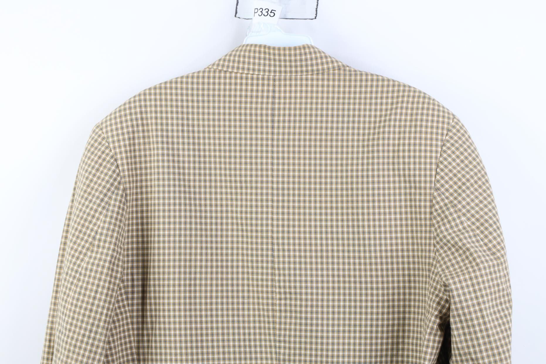 Gap Vintage 90s Gap Button Suit Coat Blazer Jacket Plaid Cotton Size US S / EU 44-46 / 1 - 15 Thumbnail