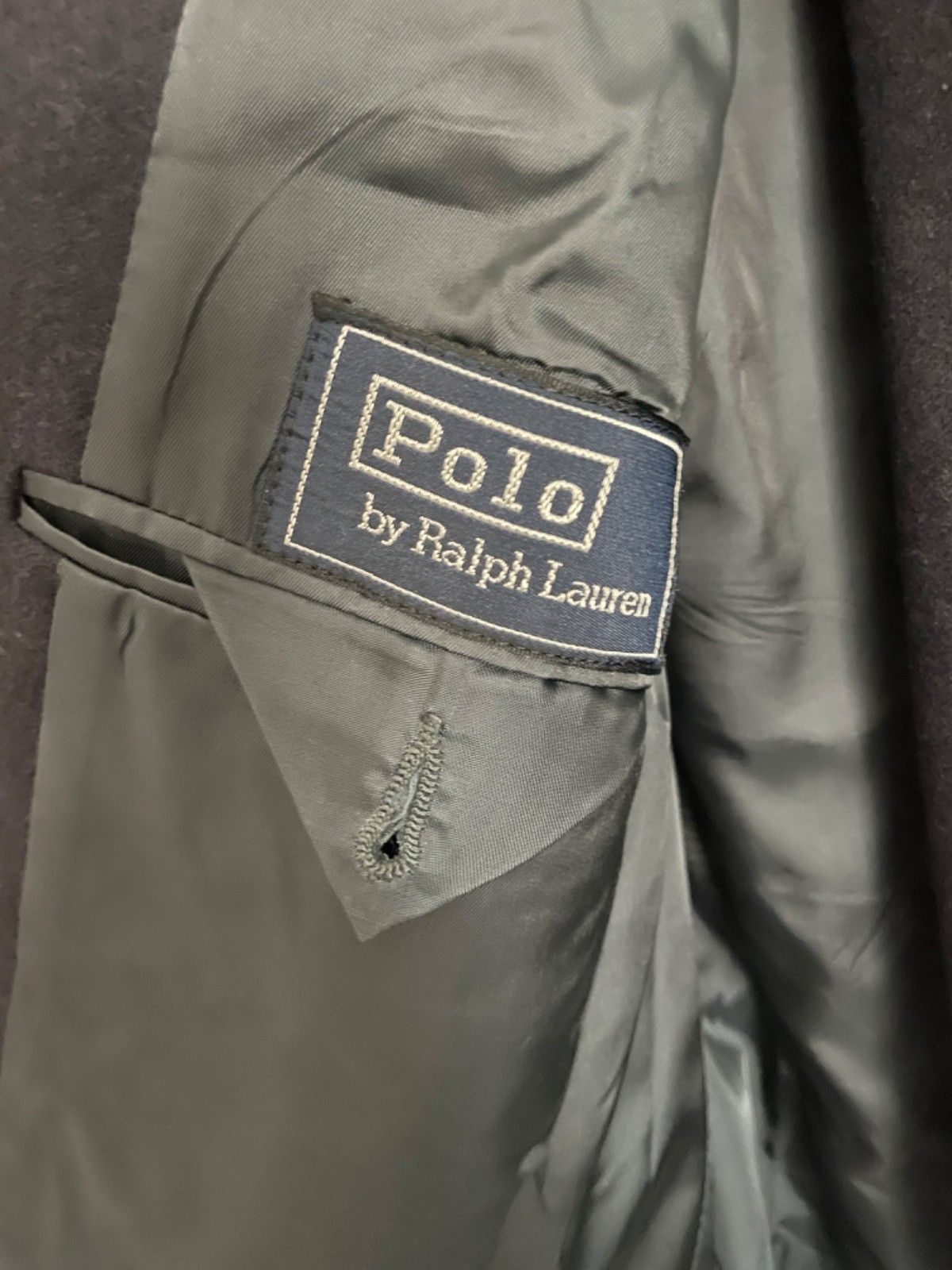 Polo Ralph Lauren 🔥 Polo Ralph Lauren® RARE 80s Iconic Navy Flannel Wool Suit Size 46L - 7 Thumbnail