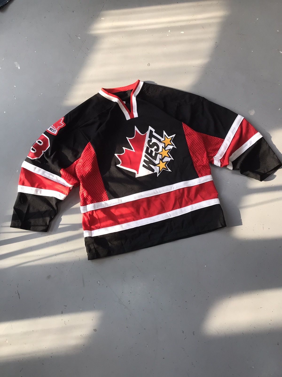 Vintage Vintage crossbar can west polyester hockey jersey Size US S / EU 44-46 / 1 - 2 Thumbnail