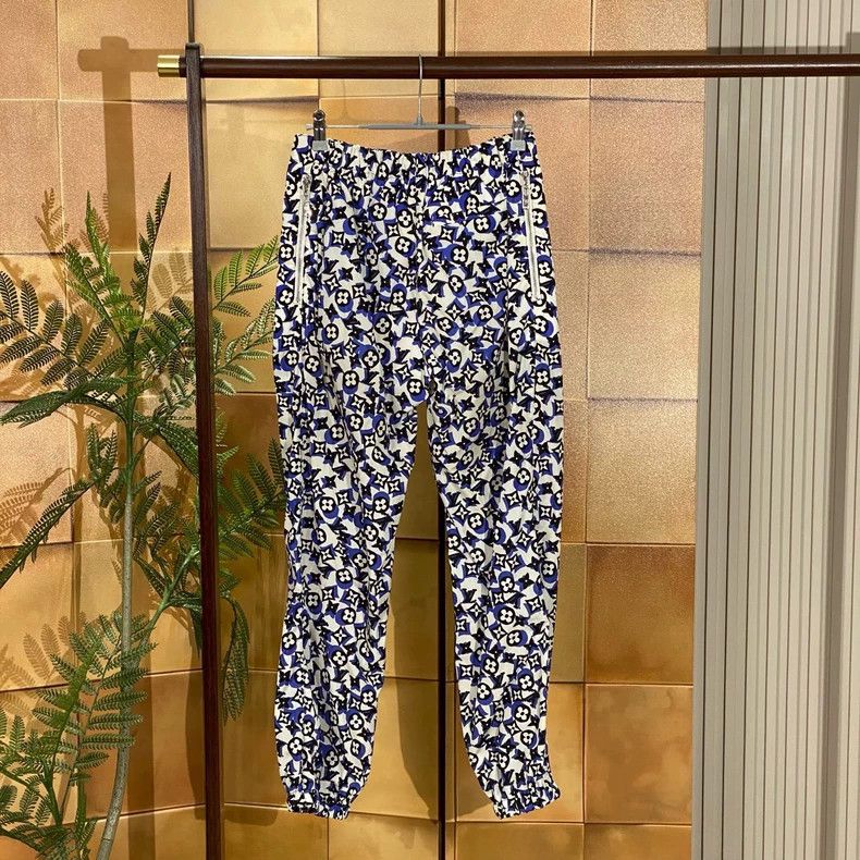 Louis Vuitton Louis Vuitton Blue and white print and full print jogging Size US 34 / EU 50 - 2 Thumbnail