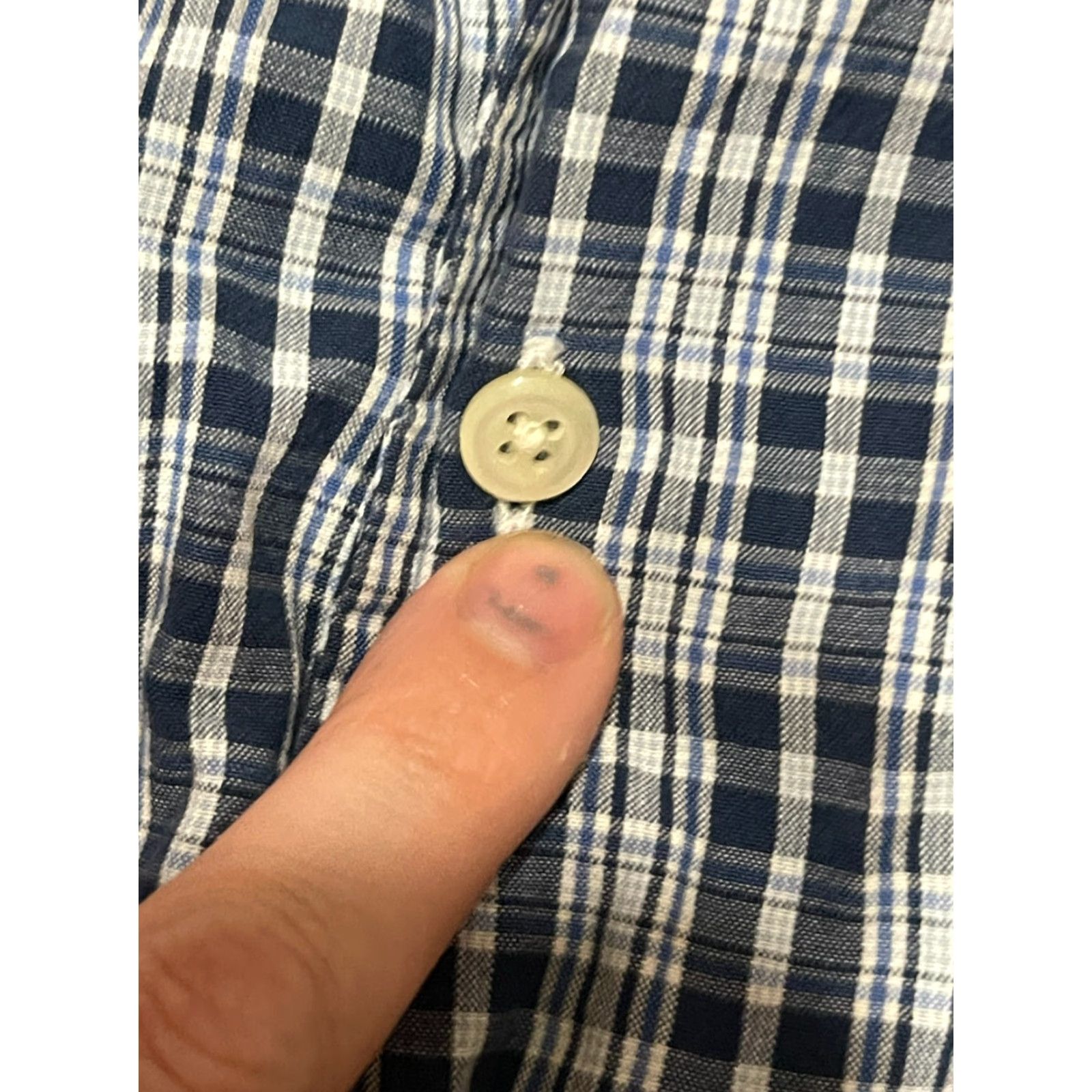 Nautica Nautica Shirt Men XXL Blue White Plaid Button Up Short Sleeve Size US XXL / EU 58 / 5 - 5 Thumbnail