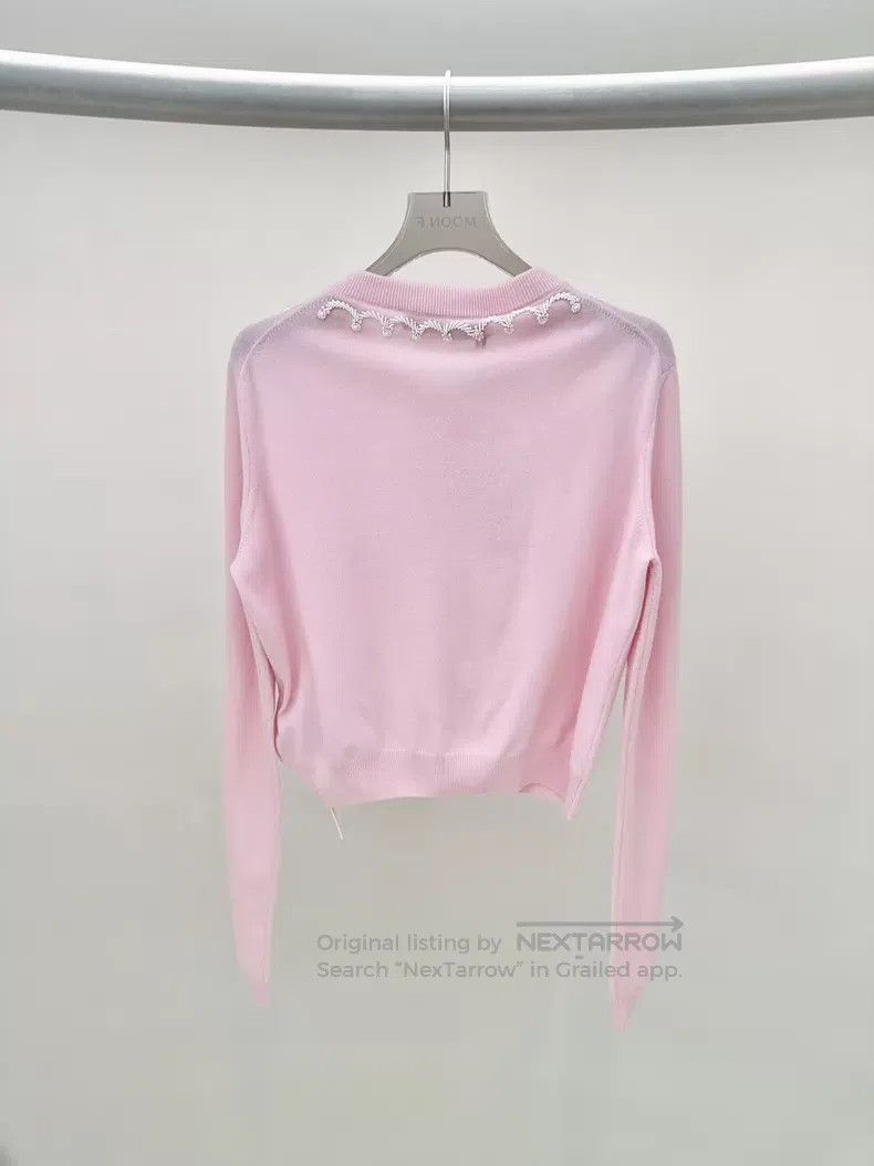 Versace Versace Pink pearl cardigan Size S / US 4 / IT 40 - 2 Thumbnail