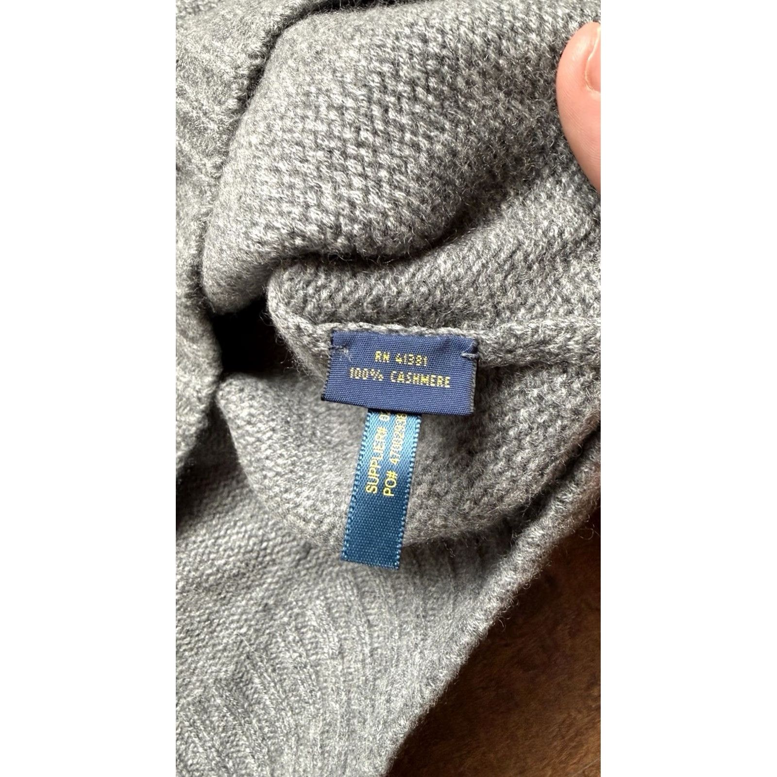 Ralph Lauren NWT POLO RALPH LAUREN Gray Crewneck 100% Cashmere Sweater Mens 2XL Size Crew Neck Pullover Winter Size US XXL / EU 58 / 5 - 6 Thumbnail