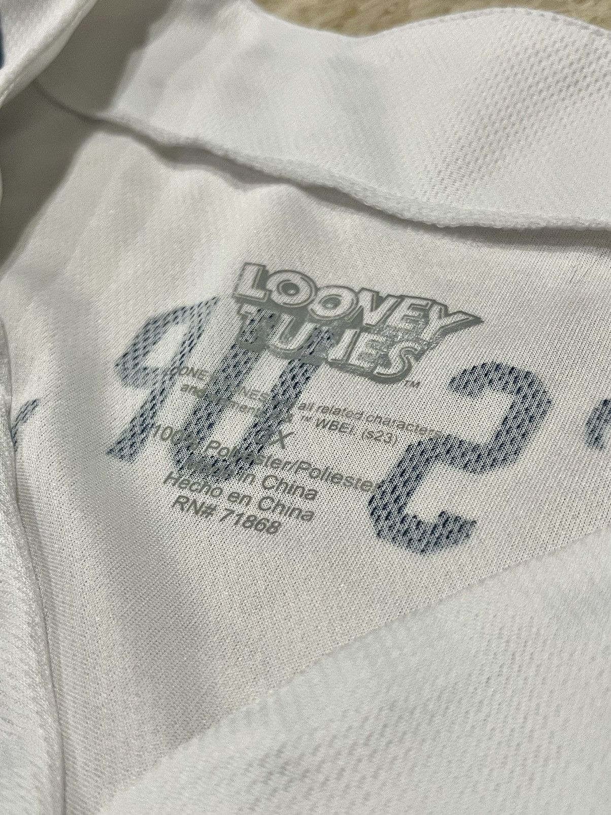 Vintage × Warner Bros Y2K Bugs Bunny Looney Tunes Baseball Jersey Size US XXL / EU 58 / 5 - 5 Thumbnail