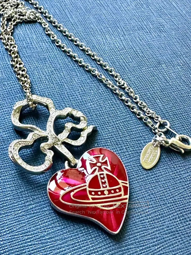 Vivienne Westwood Vivienne Westwood Heart Crystal Pendant Necklace. Size ONE SIZE - 2 Thumbnail