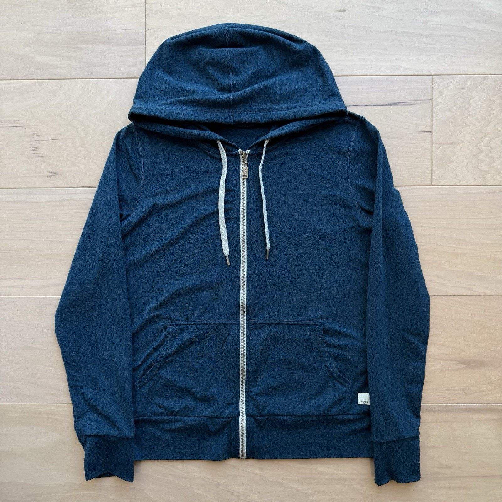 Vuori Vuori Halo Performance Hoodie XS Blue Full Zip Jacket Hooded Size XS / US 0-2 / IT 36-38 - 2 Thumbnail
