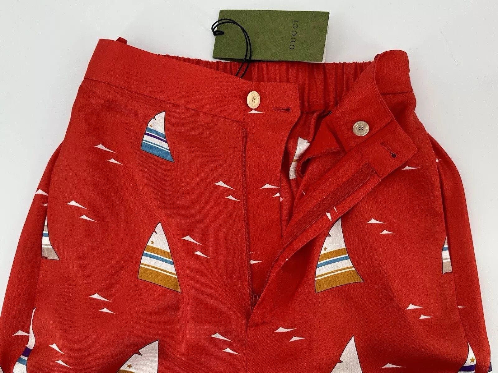 Gucci new Gucci women Pants Silk Size-IT-42 / M Size 28" / US 6 / IT 42 - 12 Thumbnail