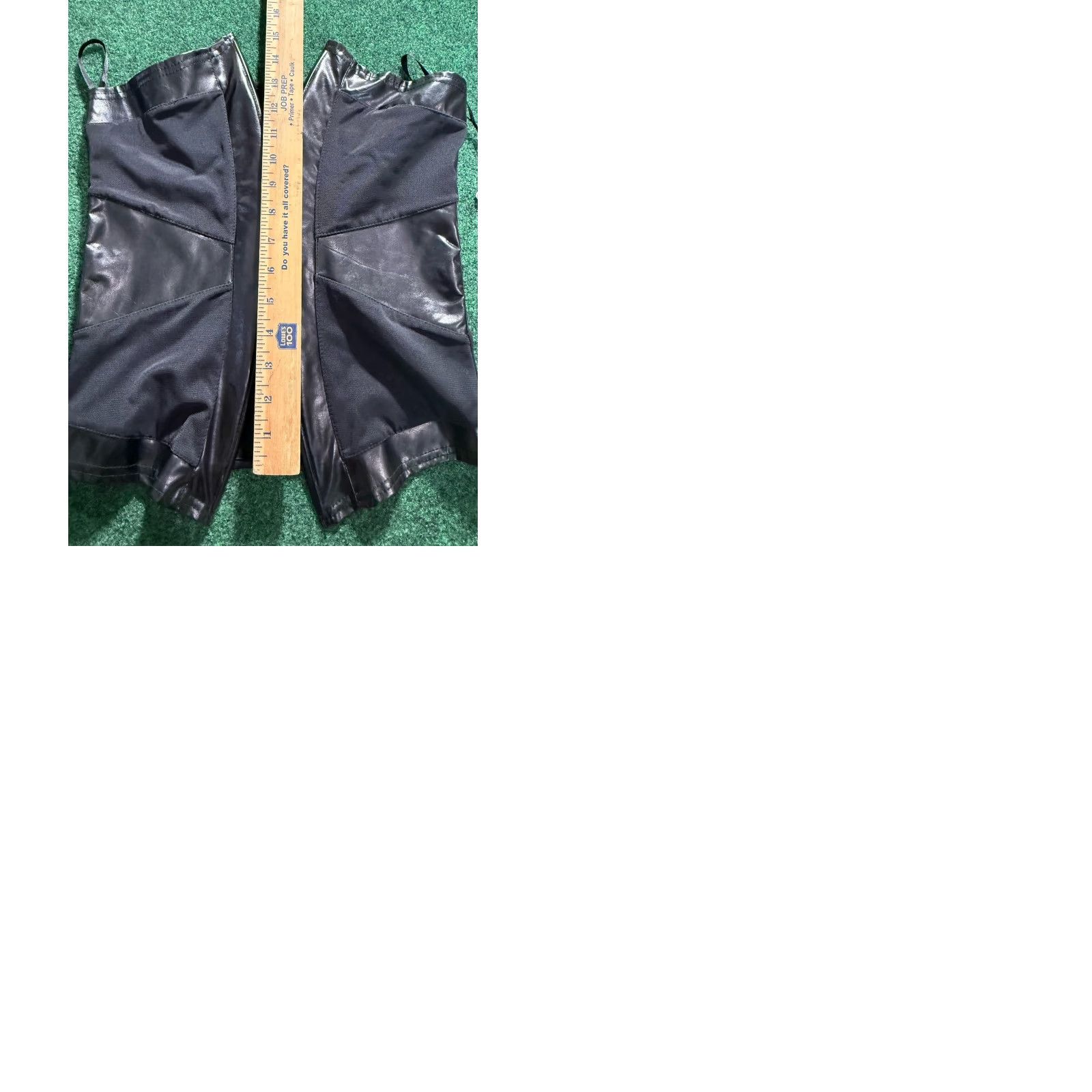 Vintage Darque Coquette Corset Top Structured Pleather Clasp Back Womens Small Black NWT Size S / US 4 / IT 40 - 9 Thumbnail