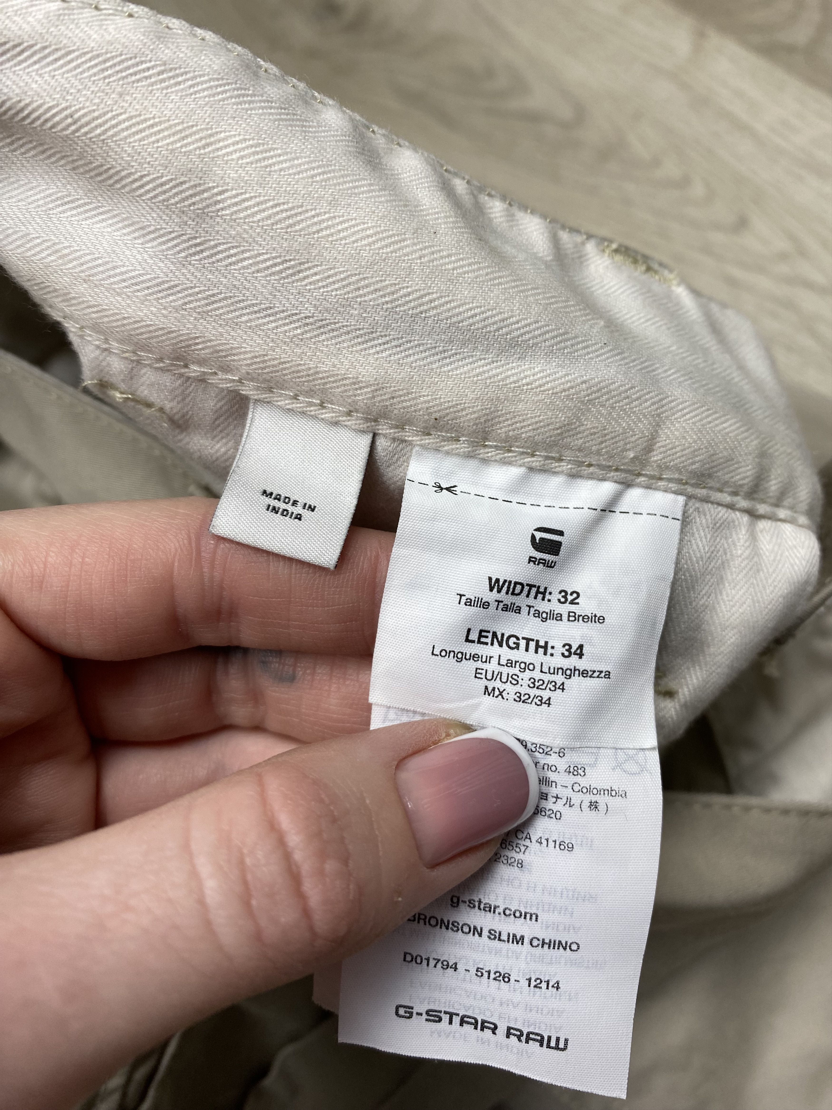 G-Star G Star Raw Mens Bronson Slim Chino Pants Size US 32 / EU 48 - 6 Thumbnail