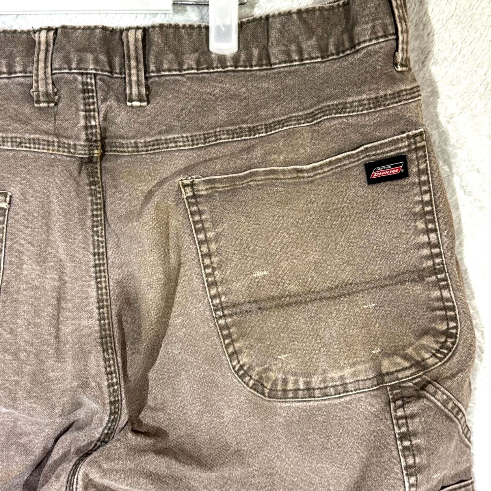 Dickies Dickies Carpenter Jeans Mens 38x32 Brown Denim Stretch Workwear Straight Leg Size US 38 / EU 54 - 7 Thumbnail