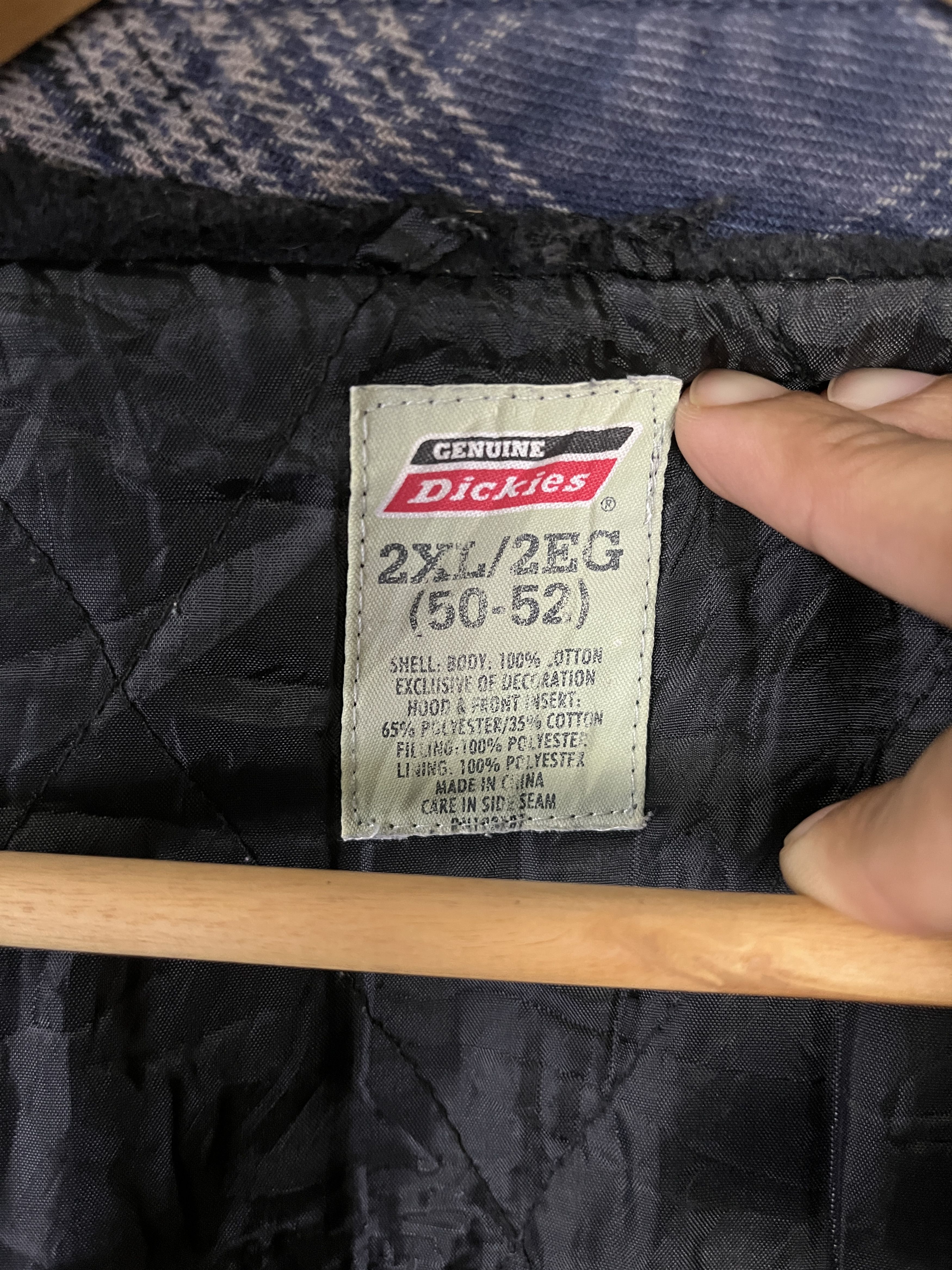 Dickies × Flannel × Vintage Vintage Dickies Padded Quilted Lined Shirt Plaid Work Jacket Size US XXL / EU 58 / 5 - 13 Thumbnail