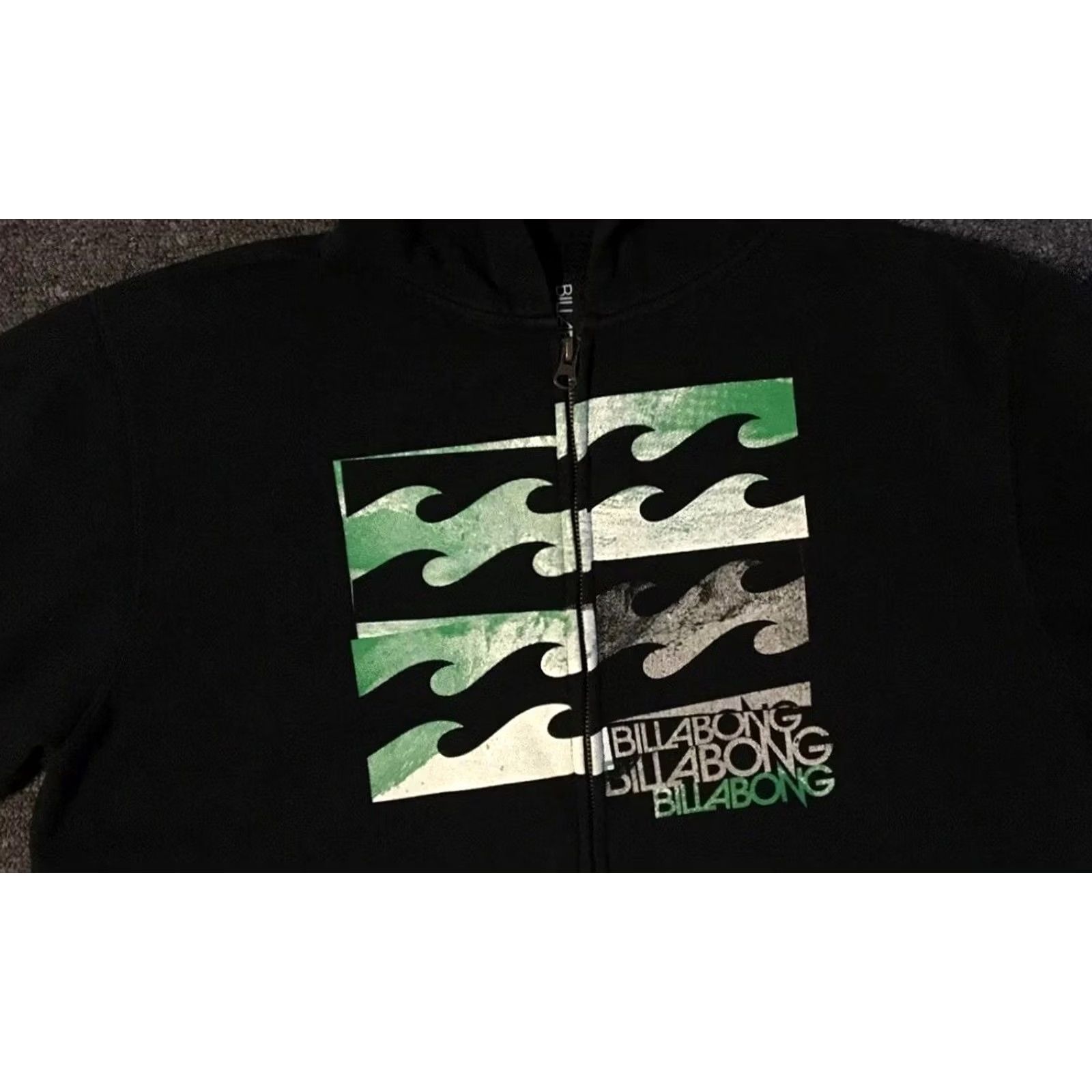 Quiksilver VINTAGE Billabong Faded Zip Hoodie Surf Grunge OP Vaporwave 90s Y2K S Black Mens Shirt Zip Hoodie Short Sleeve? Size US S / EU 44-46 / 1 - 6 Thumbnail