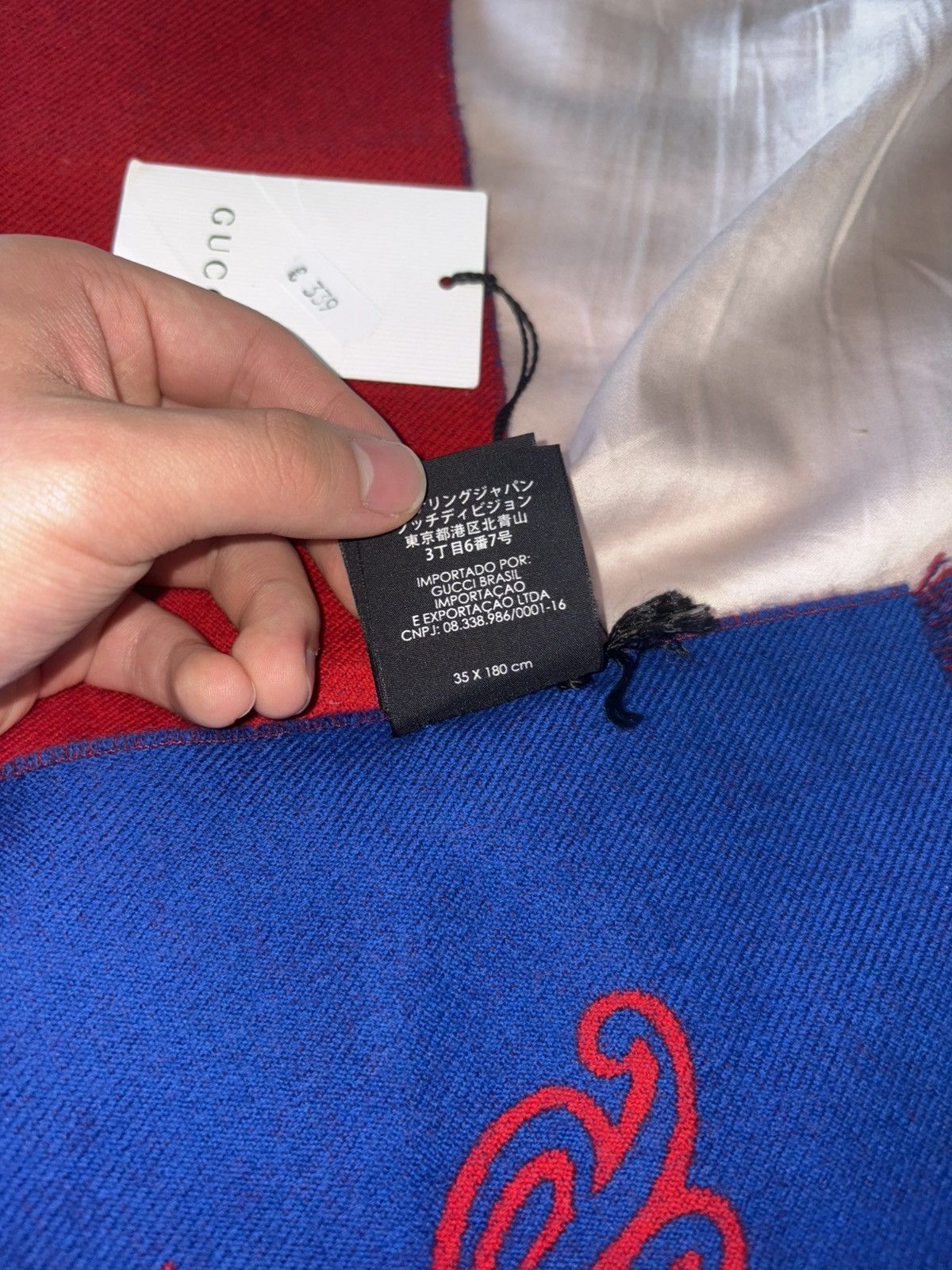 Gucci Gucci L'Aveugle Wool Tiger Scarf Size ONE SIZE - 9 Thumbnail