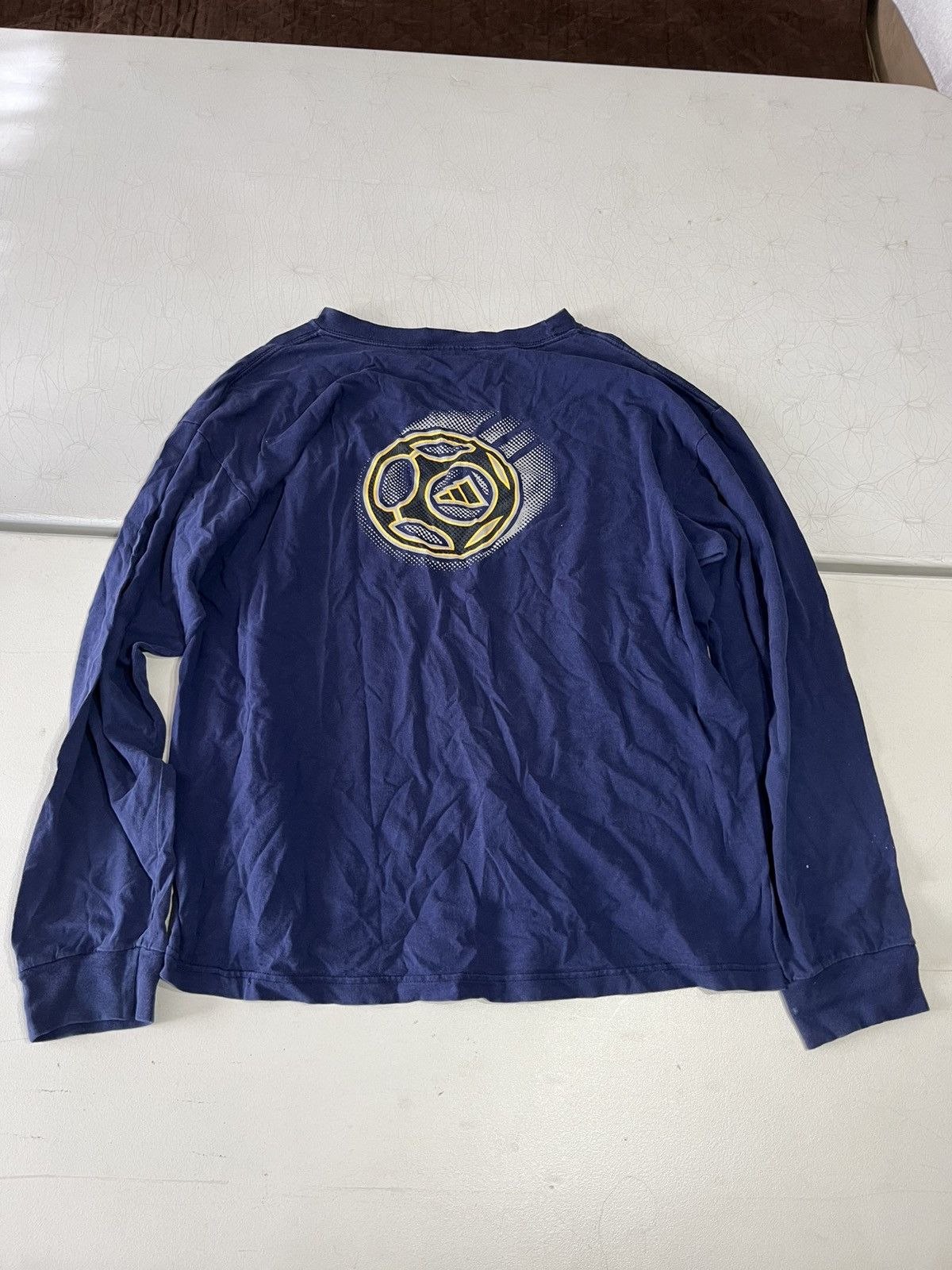 Adidas × Vintage Vintage 90s adidas soccer long sleeve shirt Size US XXL / EU 58 / 5 - 2 Thumbnail