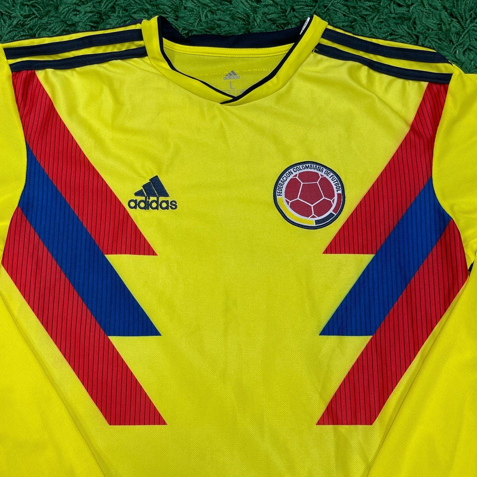 Adidas × Vintage Colombia 2018/2019 Adidas Home Football Soccer Jersey Size US L / EU 52-54 / 3 - 3 Thumbnail