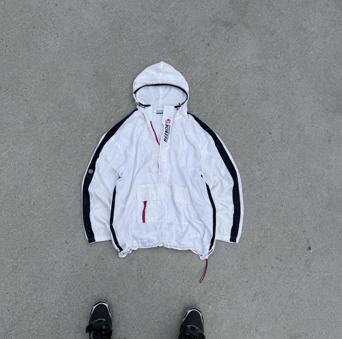 Other Vintage Reebok Y2K avantgarde streetwear anorak jacket Size US XL / EU 56 / 4 - 1 Thumbnail