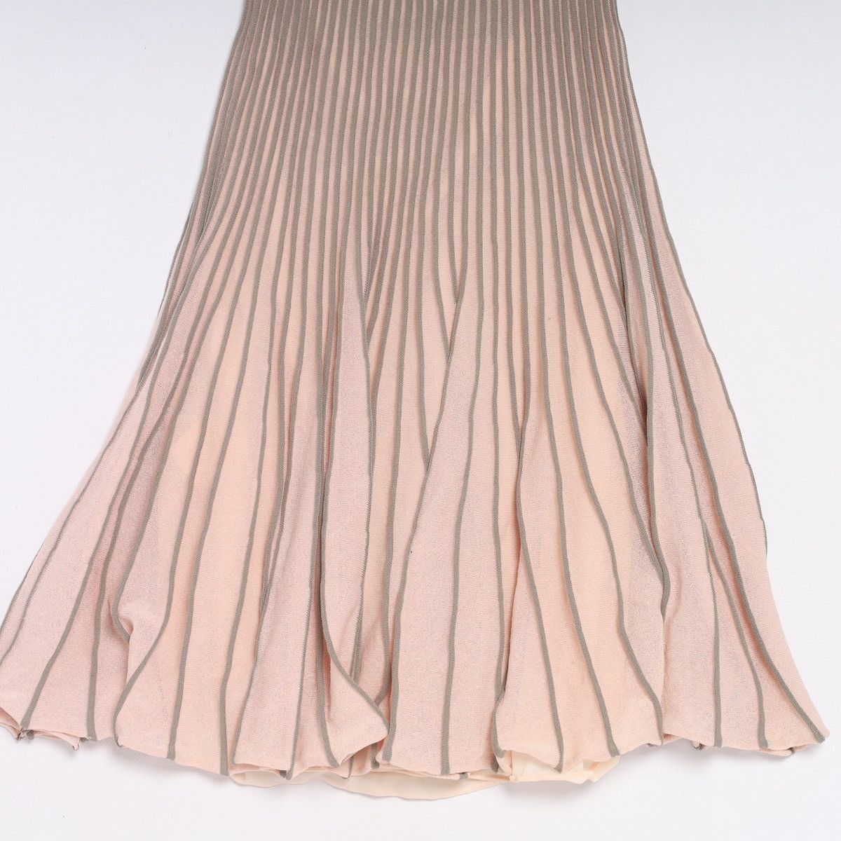 Emporio Armani Emporio Armani Pink Grey Pleated Dress Cotton Viscose Nylon Size M / US 6-8 / IT 42-44 - 11 Thumbnail