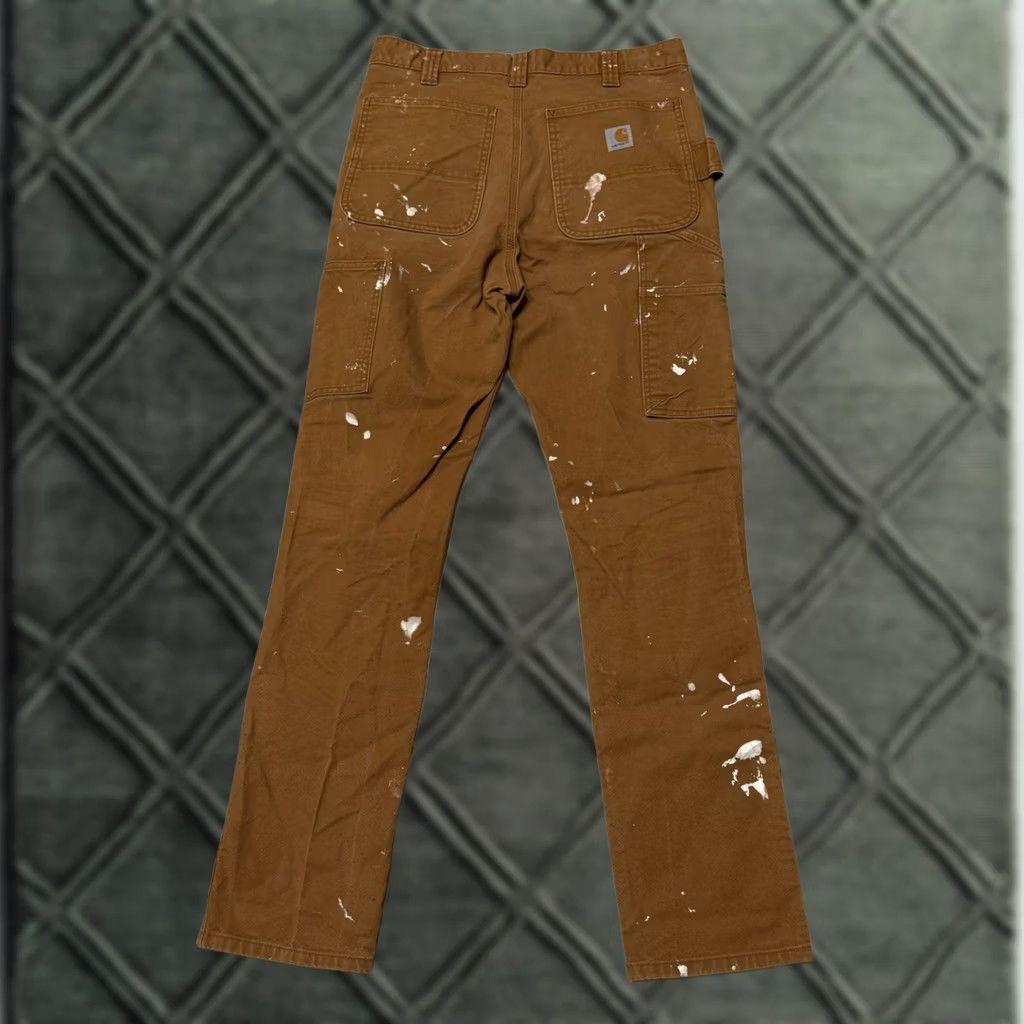 Carhartt VINTAGE Philadelphia Eagles Paint Splatter Carhartt Double Knee Canvas Work Pants 32x34 Size US 32 / EU 48 - 1 Thumbnail