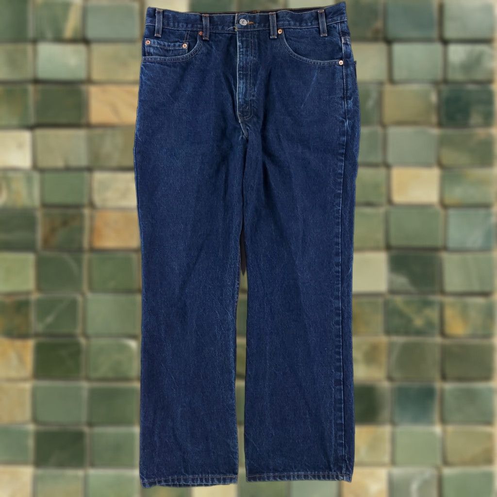 Levi's VINTAGE Levi's 517 Boot Cut Jeans Blue Mens 38x30 90s VTG Jeans Men Bootcut Blue 90s Levi's Mens 38 30 Size US 38 / EU 54 - 1 Thumbnail