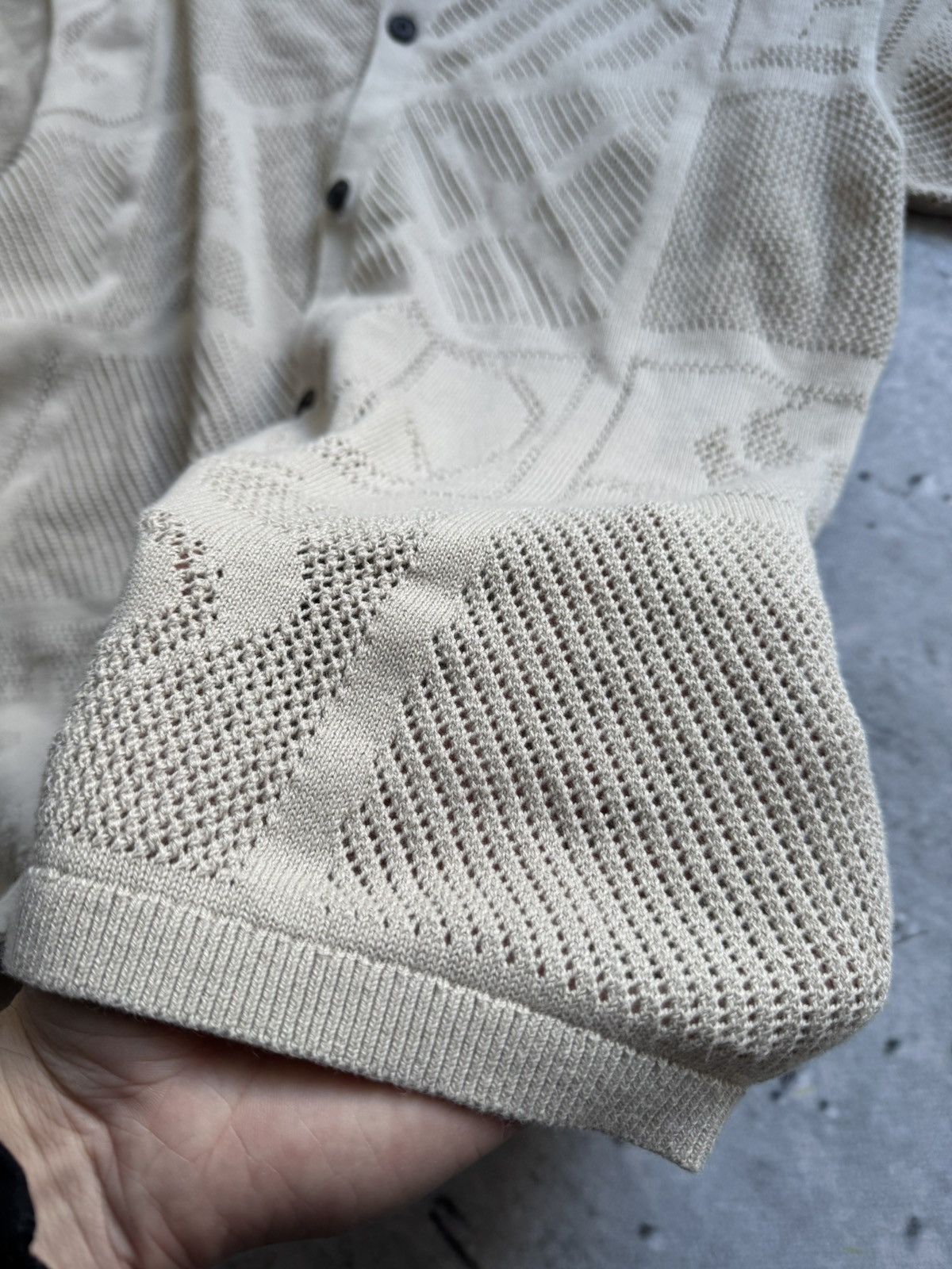 Allsaints × Designer Luxury AllSaints beige shirt mesh Size US M / EU 48-50 / 2 - 6 Thumbnail