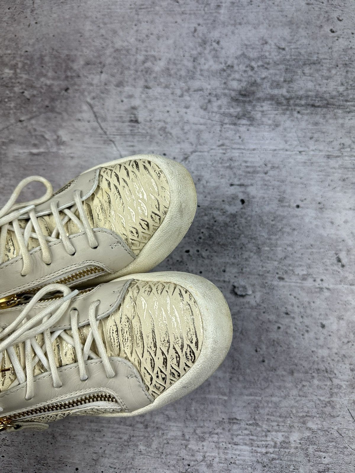 Giuseppe Zanotti Women's Giuseppe Zanotti Leather Sneakers Size US 7.5 / IT 37.5 - 3 Thumbnail