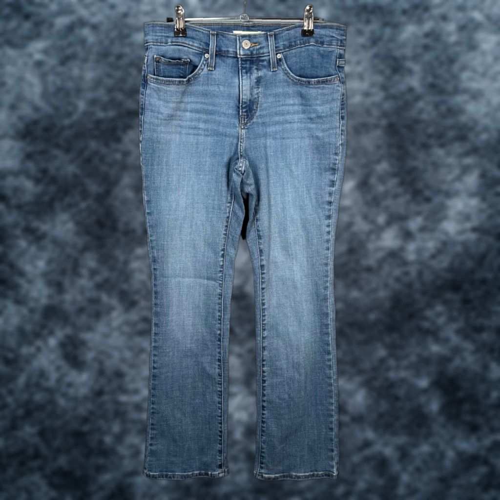 Levi's Levis 315 Shaping Bootcut Denim Jeans 28 Womens Medium Blue Stretch Jeans Size 28" / US 6 / IT 42 - 1 Thumbnail
