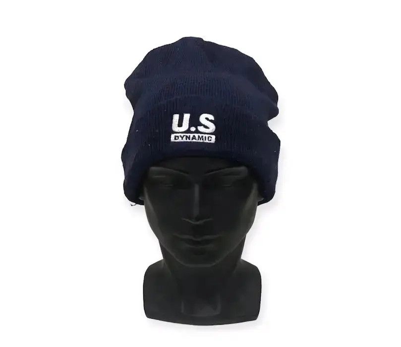 Japanese Brand × Vintage Vintage Us Dynamic Plain Beanie Hat Size ONE SIZE - 1 Thumbnail