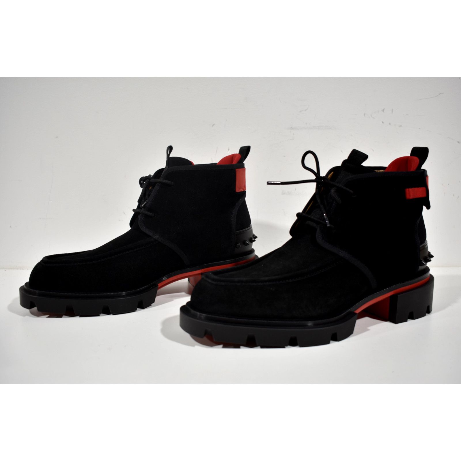 Christian Louboutin Christian Louboutin Mens Suede Combat Lace Up Boot 42 9 Size US 9 / EU 42 - 9 Thumbnail