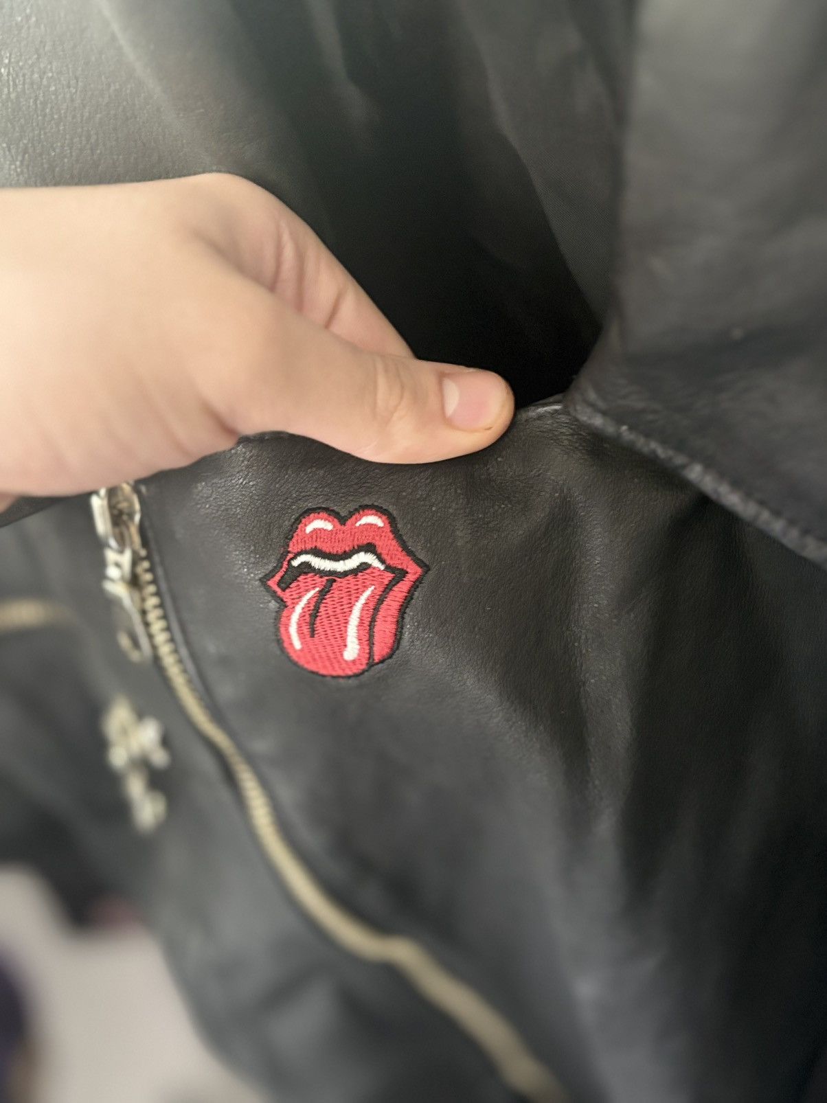 The Rolling Stones Vintage Rolling Stones Leather Jacket sz S Size S / US 4 / IT 40 - 4 Thumbnail