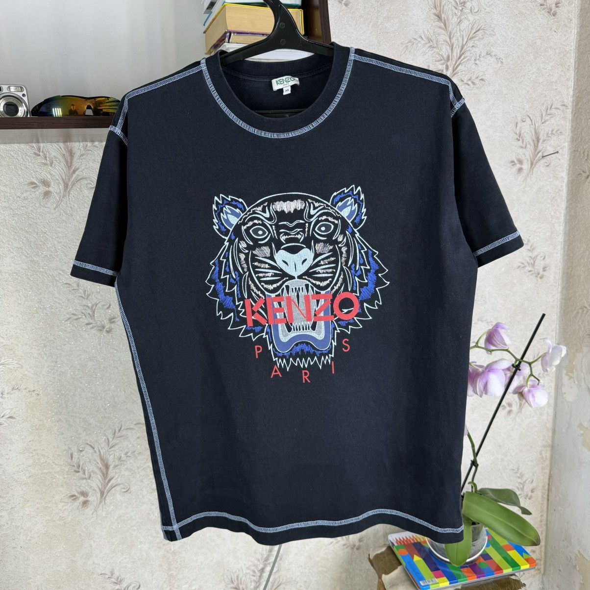 Kenzo Kenzo Paris Tiger T shirt Black Luxury Streetwear Sz M Size US M / EU 48-50 / 2 - 11 Thumbnail