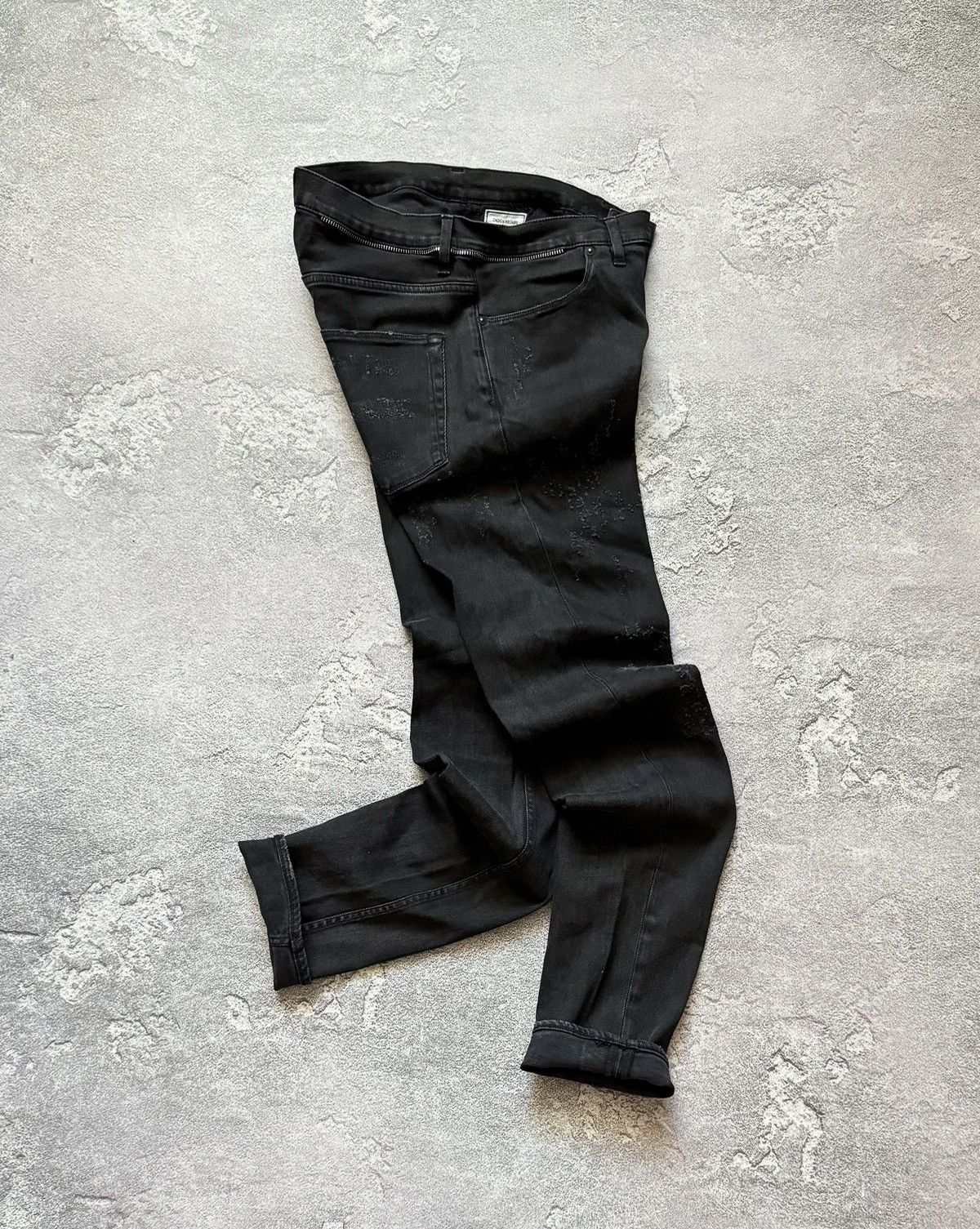 Vintage Zadig & Voltaire 30 distressed denim pant trouser Jean chino Size US 30 / EU 46 - 1 Thumbnail