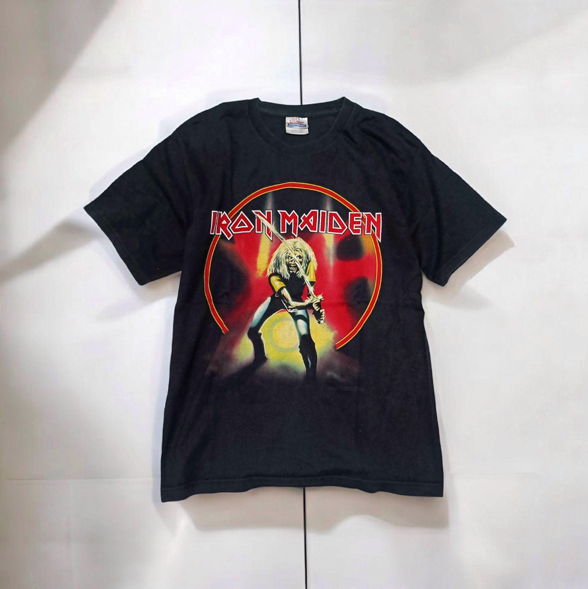 Hanes vintage iron maiden shirt Size US M / EU 48-50 / 2 - 1 Thumbnail
