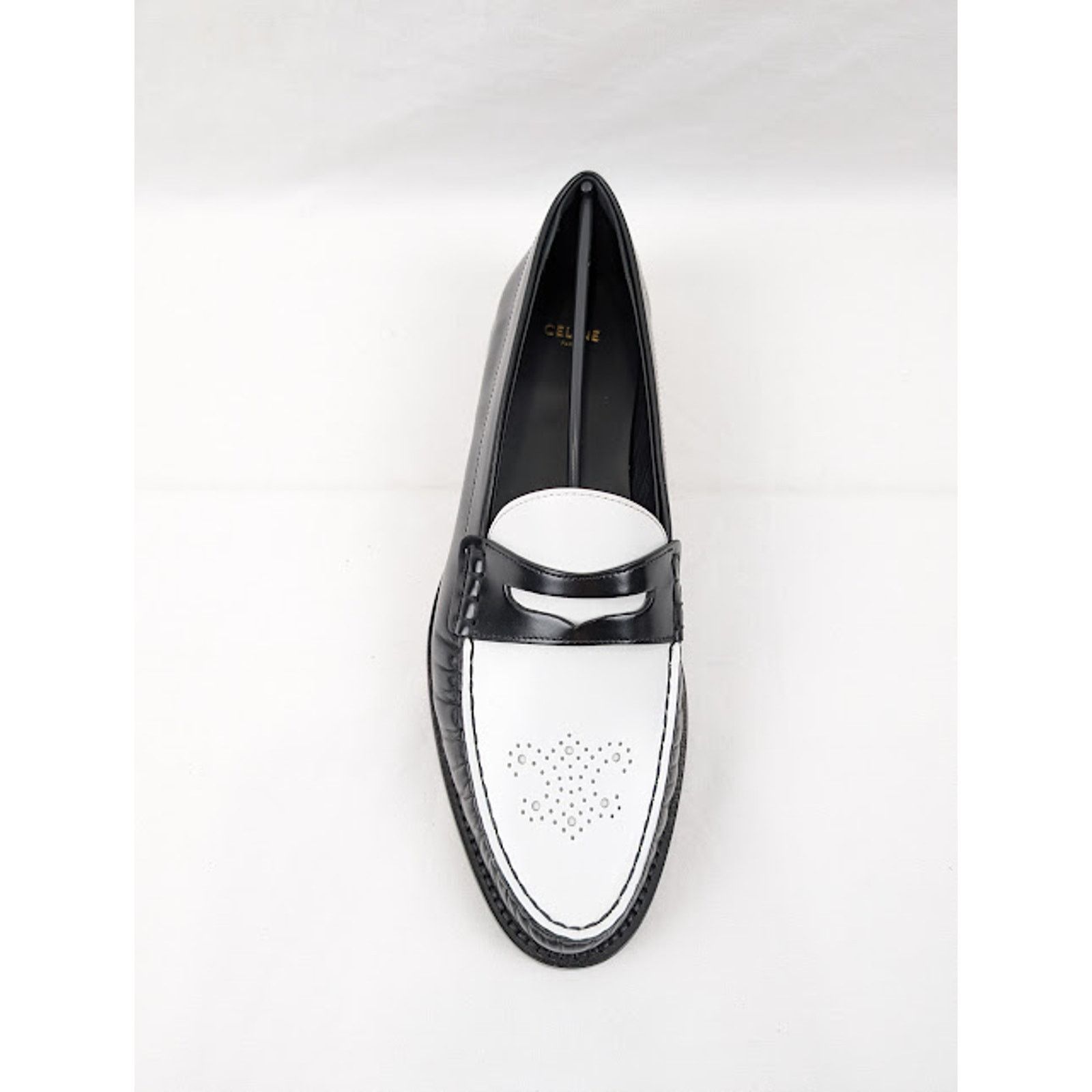 Celine o1rshd1 Loafers 15 in Black/Optic White Size US 11 / EU 44 - 6 Thumbnail