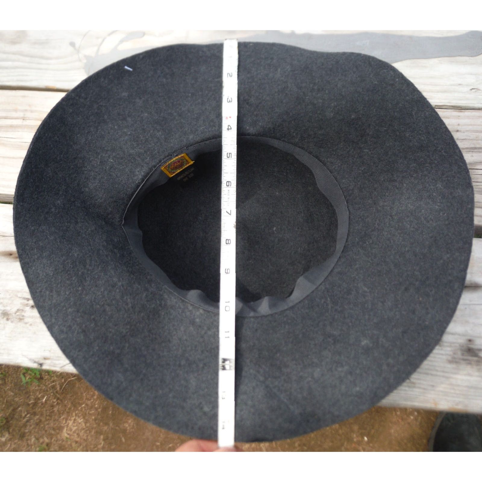 Vintage VINTAGE Scala Collezione Women's Wide Brim Wool Felt Floppy Hat One Size Gray Womens Fashion Accessories Size ONE SIZE - 7 Thumbnail