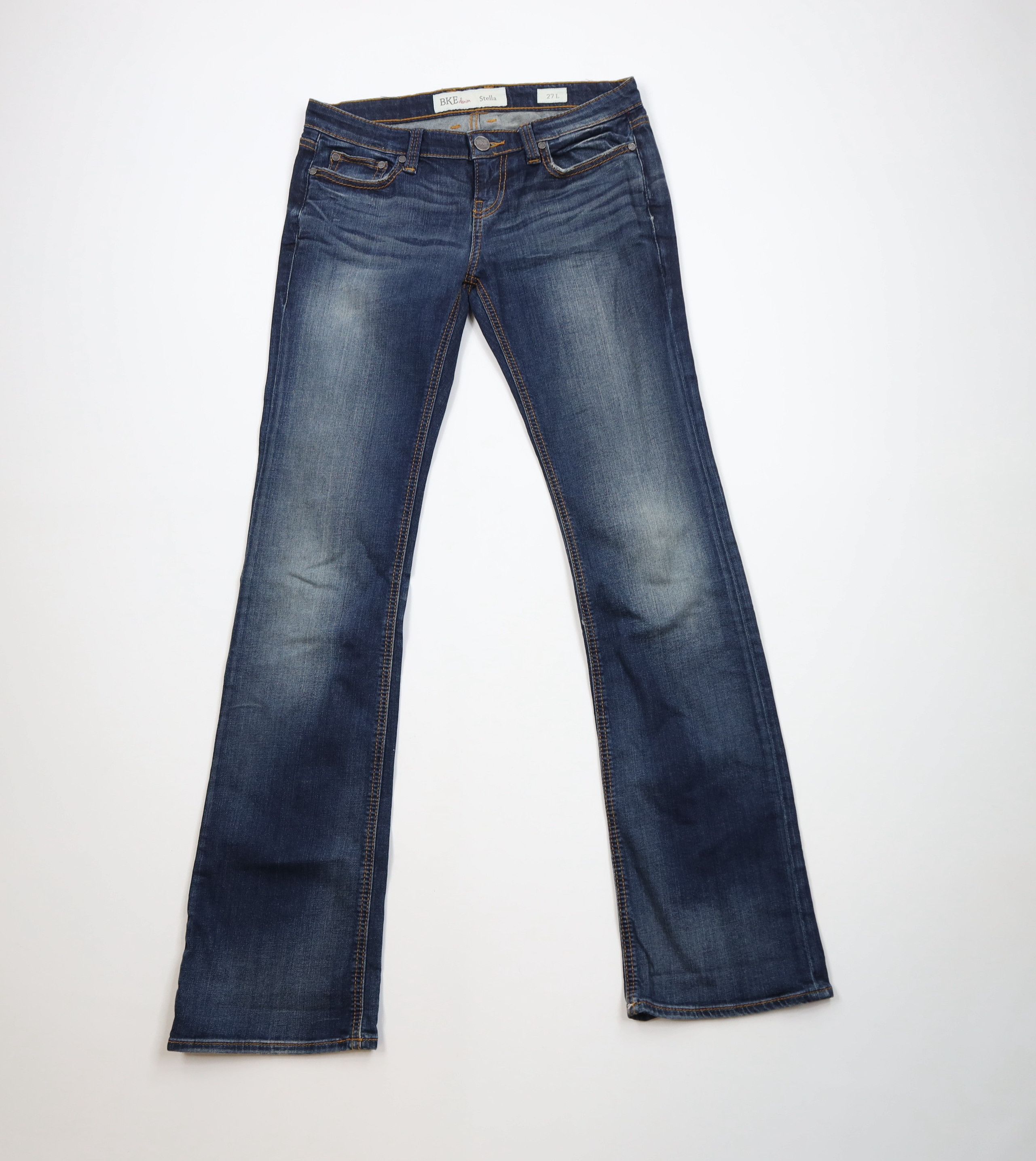 Vintage Buckle BKE Stitch Stretch Stella Bootcut Denim Jeans Blue Size 27" / US 4 / IT 40 - 1 Thumbnail