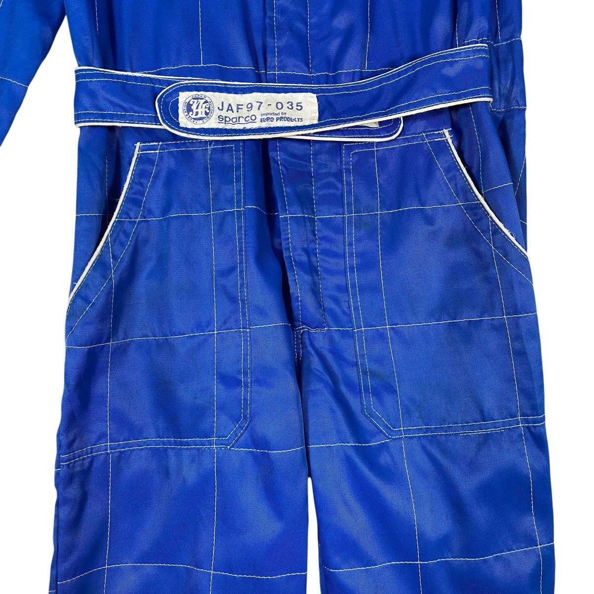 Japanese Brand Vintage Sparco R513 Racing Team Race For Win Blue Mens Suit Size US M / EU 48-50 / 2 - 9 Thumbnail