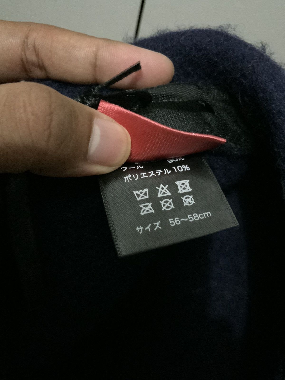 Japanese Brand Drection Wool Berrett Indigo Size ONE SIZE - 9 Thumbnail