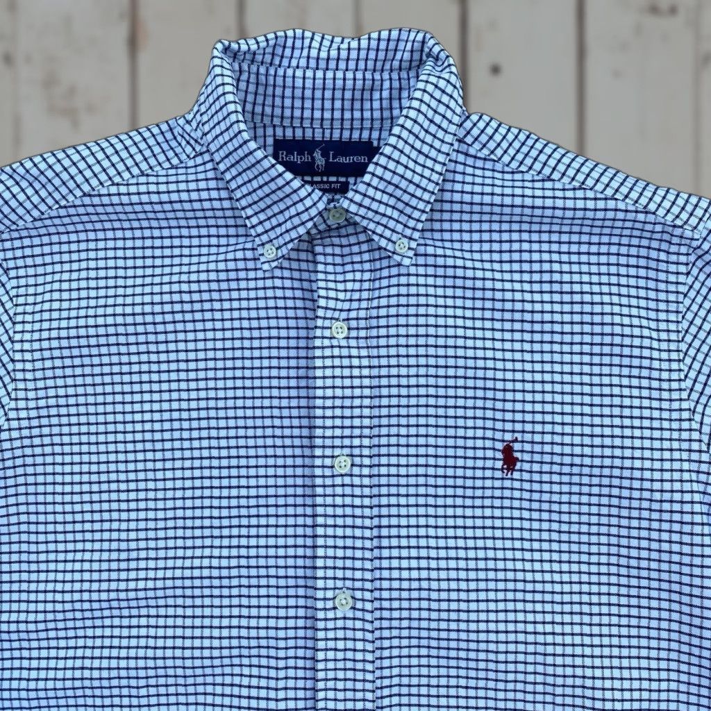 Polo Ralph Lauren Polo Ralph Lauren Shirt Mens L Classic Fit Black White Gingham Check Size US L / EU 52-54 / 3 - 1 Thumbnail