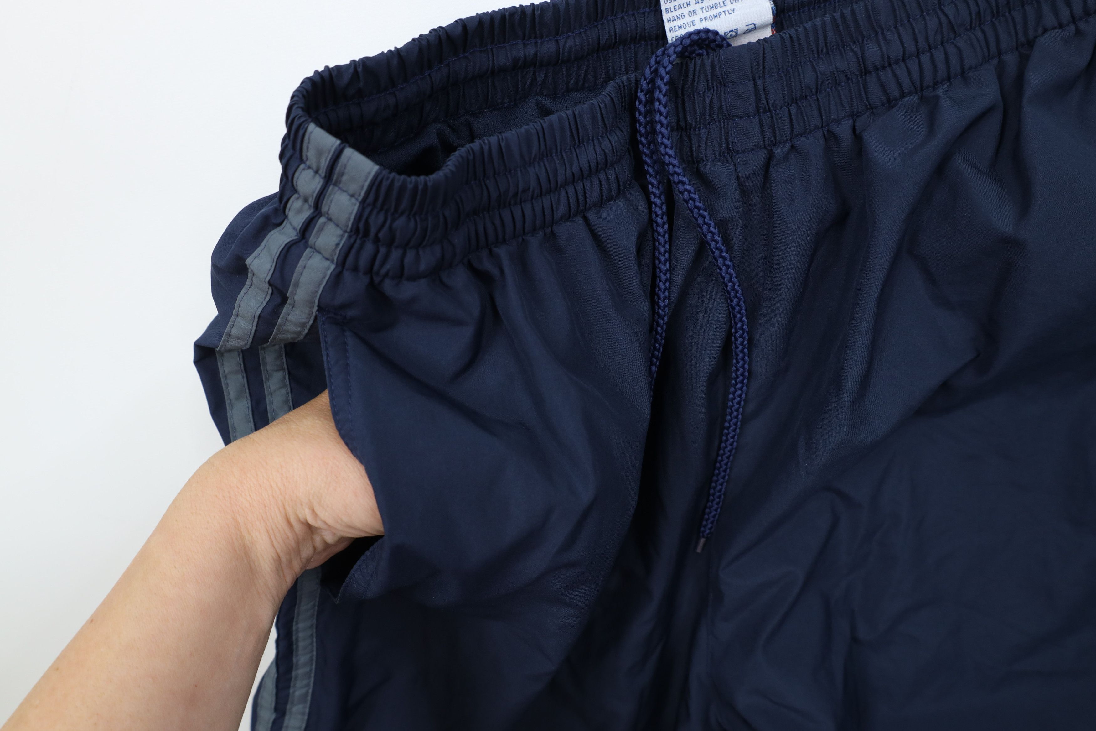 Champion Vintage 90s Champion Lined Wide Leg Windbreaker Pants Blue Size US 34 / EU 50 - 7 Thumbnail