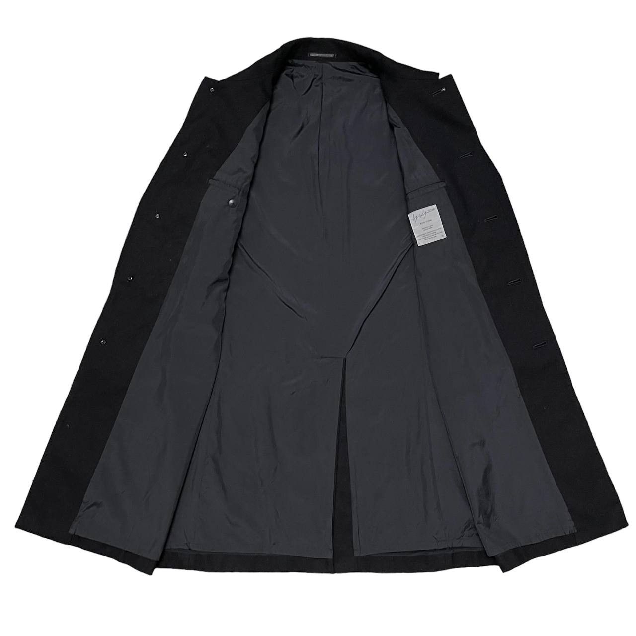 Yohji Yamamoto AW02 YYPH Yohji Yamamoto Pour Homme Wool Overcoat Size US L / EU 52-54 / 3 - 7 Thumbnail