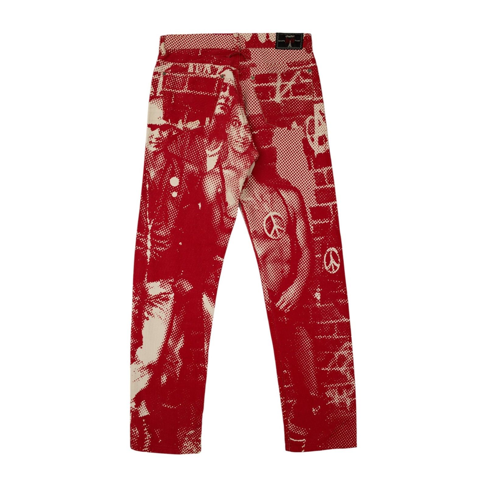 Jean Paul Gaultier F/W 1997 'Fight Racism' Denim Jeans Size US 32 / EU 48 - 2 Thumbnail