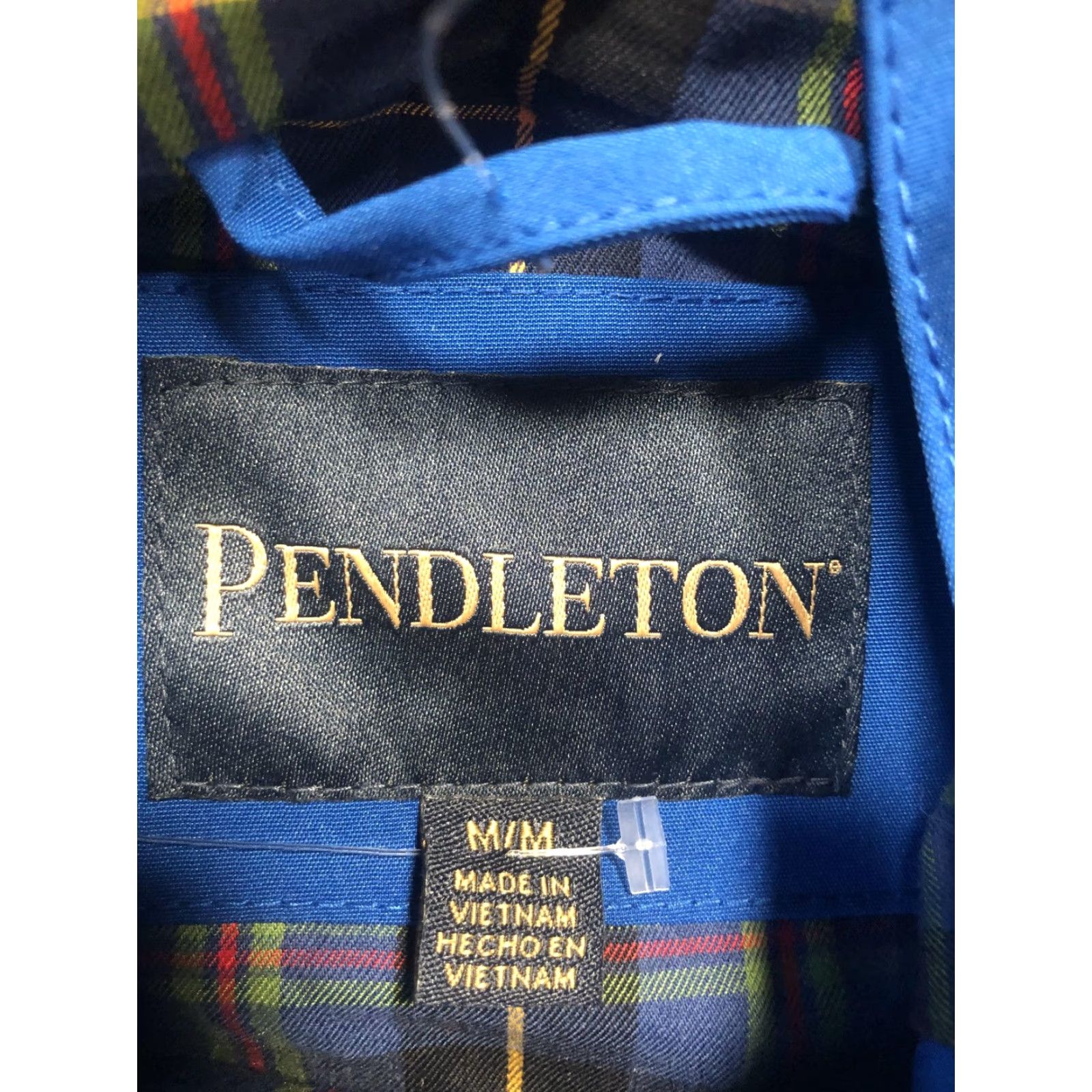 Pendleton Pendleton Jacket Women's M Hooded Full Zip Blue Plaid Lined Rain Outdoor Mid-Length Coat Size M / US 6-8 / IT 42-44 - 6 Thumbnail