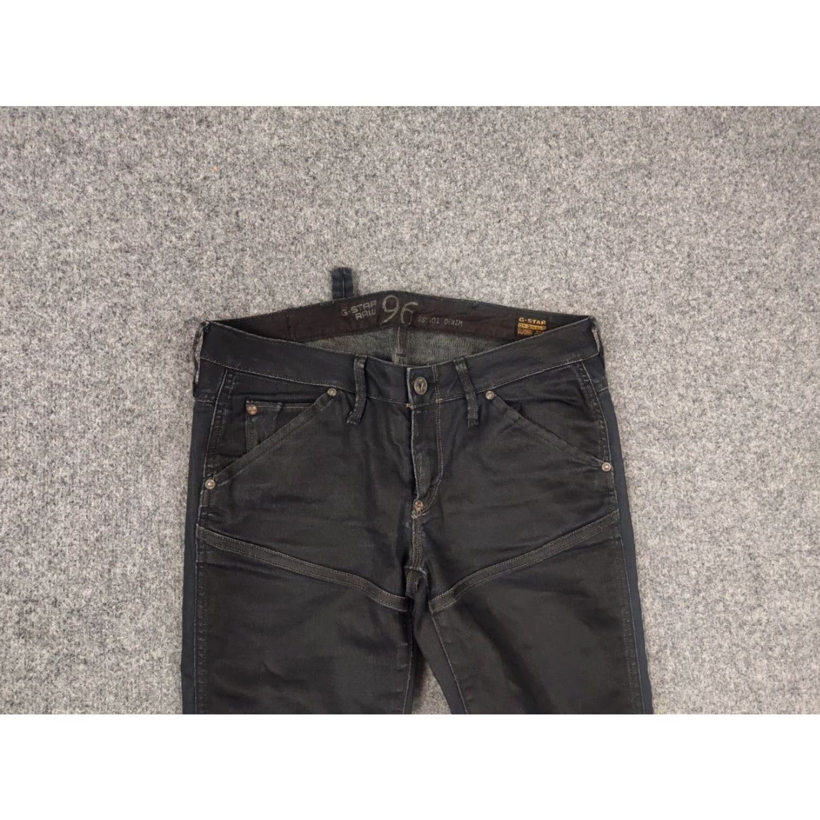 G-Star VINTAGE G-Star RAW 5620 Elwood Waxed Denim Jeans LGB Y2K Style opium Jeans Size US 29 - 4 Thumbnail