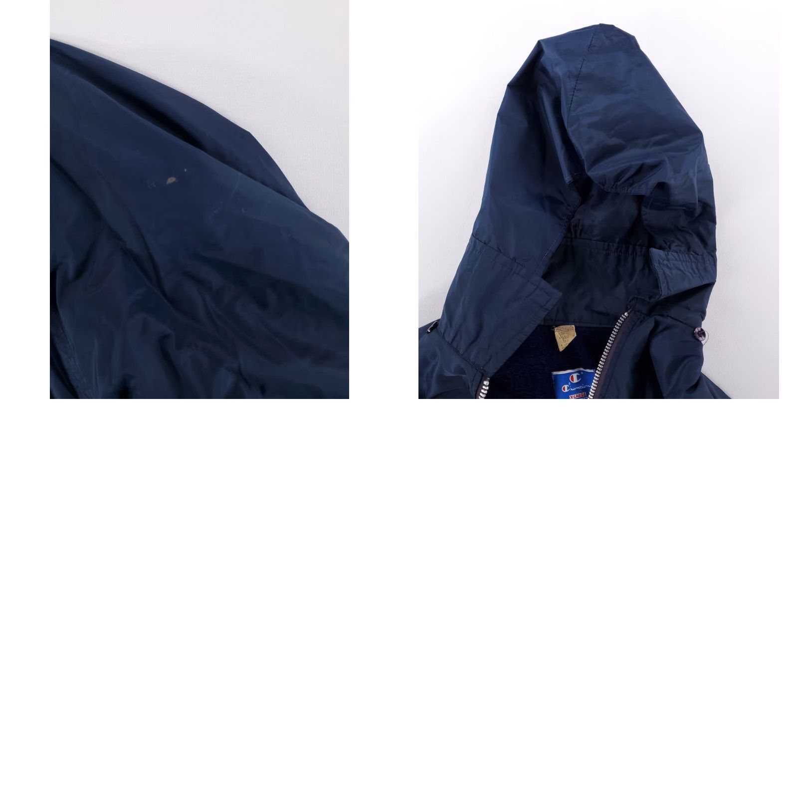 Champion VINTAGE Champion Windbreaker Hooded 80s Football Blue Mens XL Hooded Size US XL / EU 56 / 4 - 8 Thumbnail