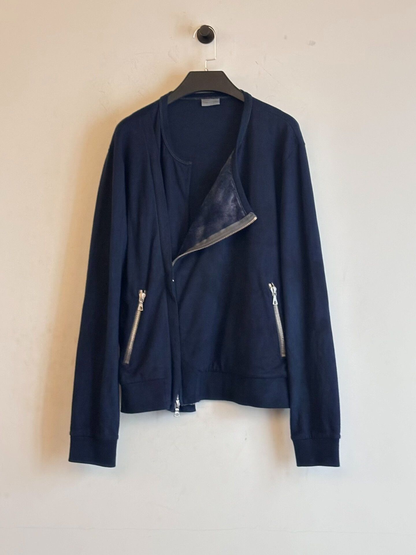 Dries Van Noten Dries Van Noten Blue Velvet Bomber Jacket Size US M / EU 48-50 / 2 - 1 Thumbnail