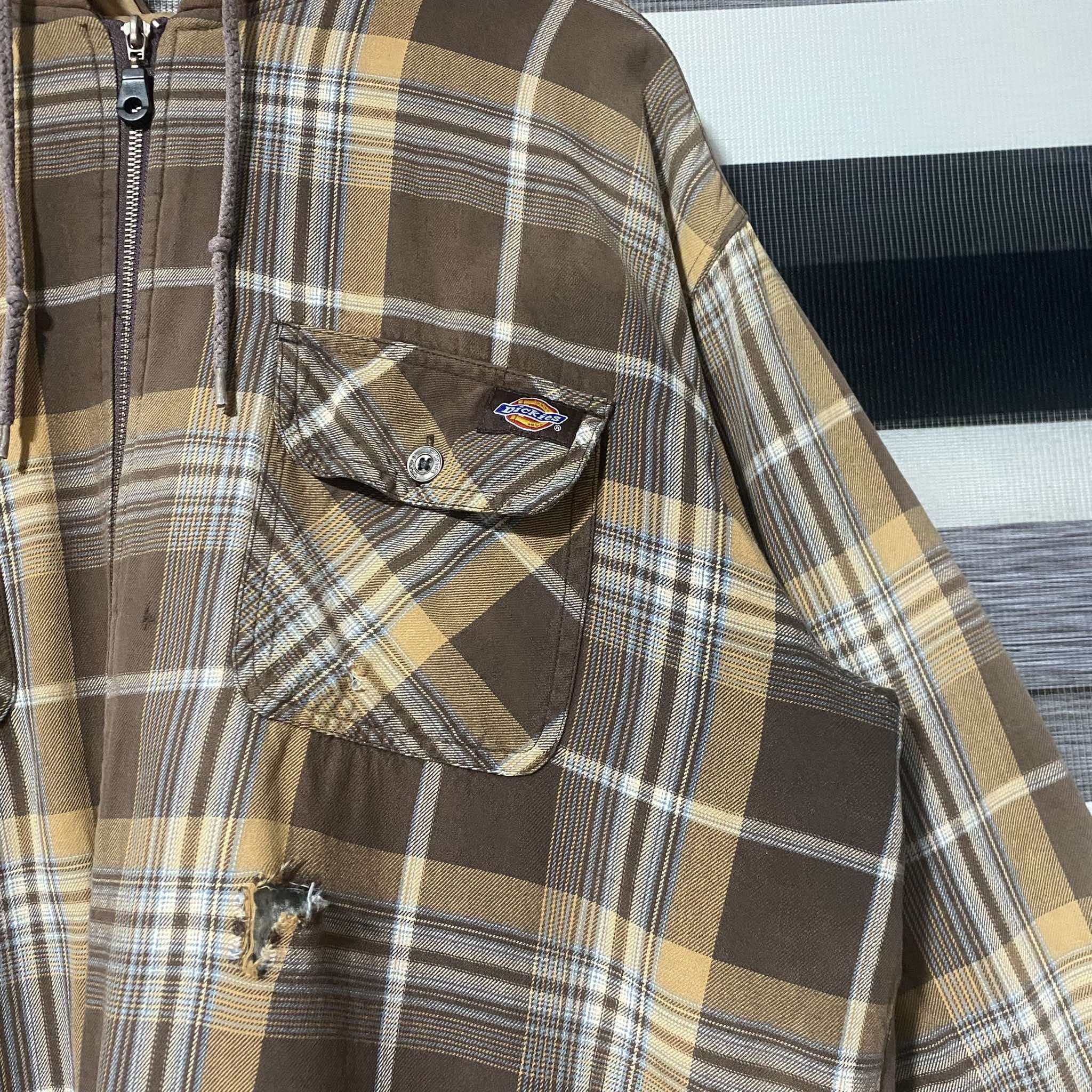 Dickies 2000s Dickies Workwear Plaid Flannel Jacket Size US XL / EU 56 / 4 - 2 Thumbnail