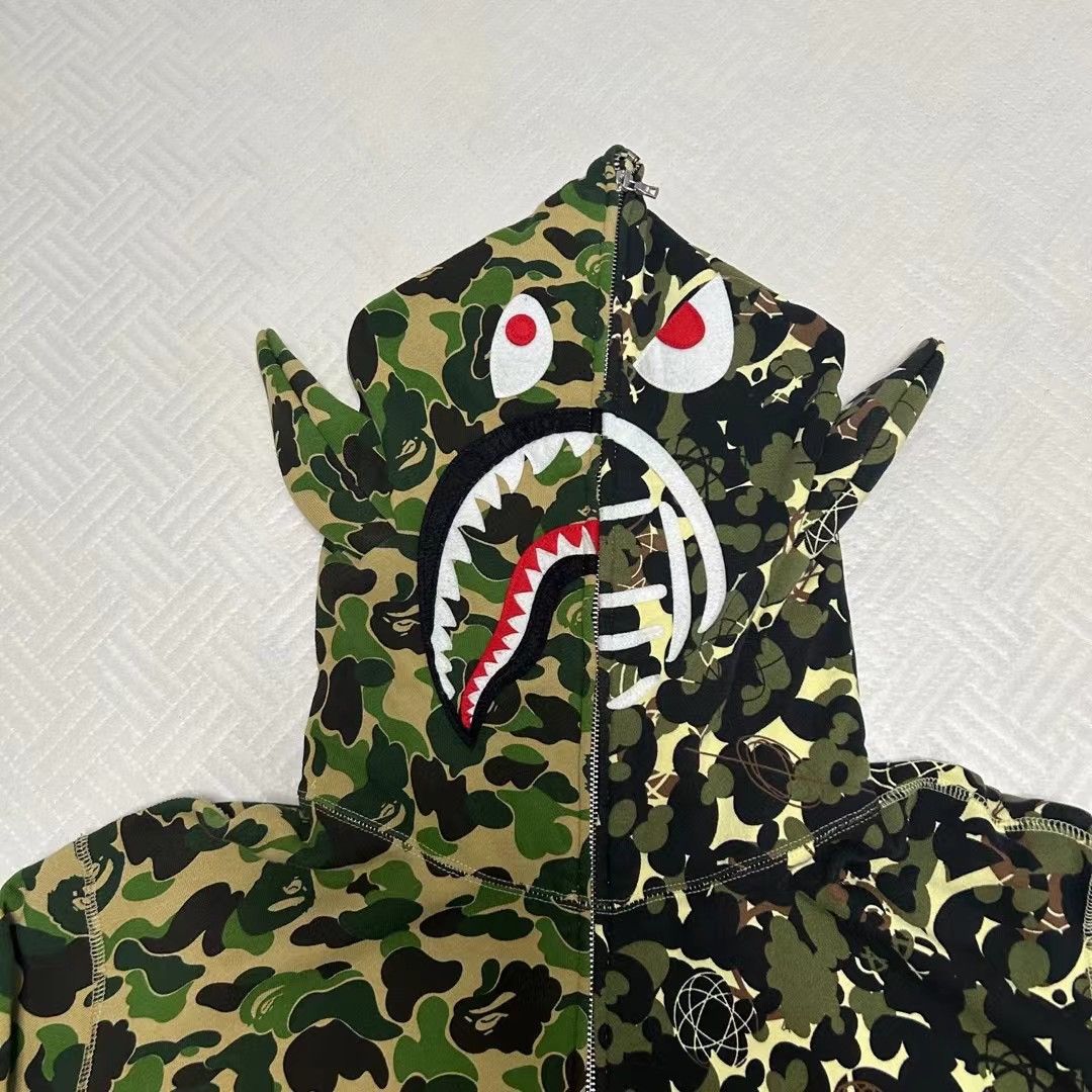 Bape BAPE x UNKLE MOWAX CAMO SHARK FULL ZIP HOODIE Size US XXL / EU 58 / 5 - 2 Thumbnail